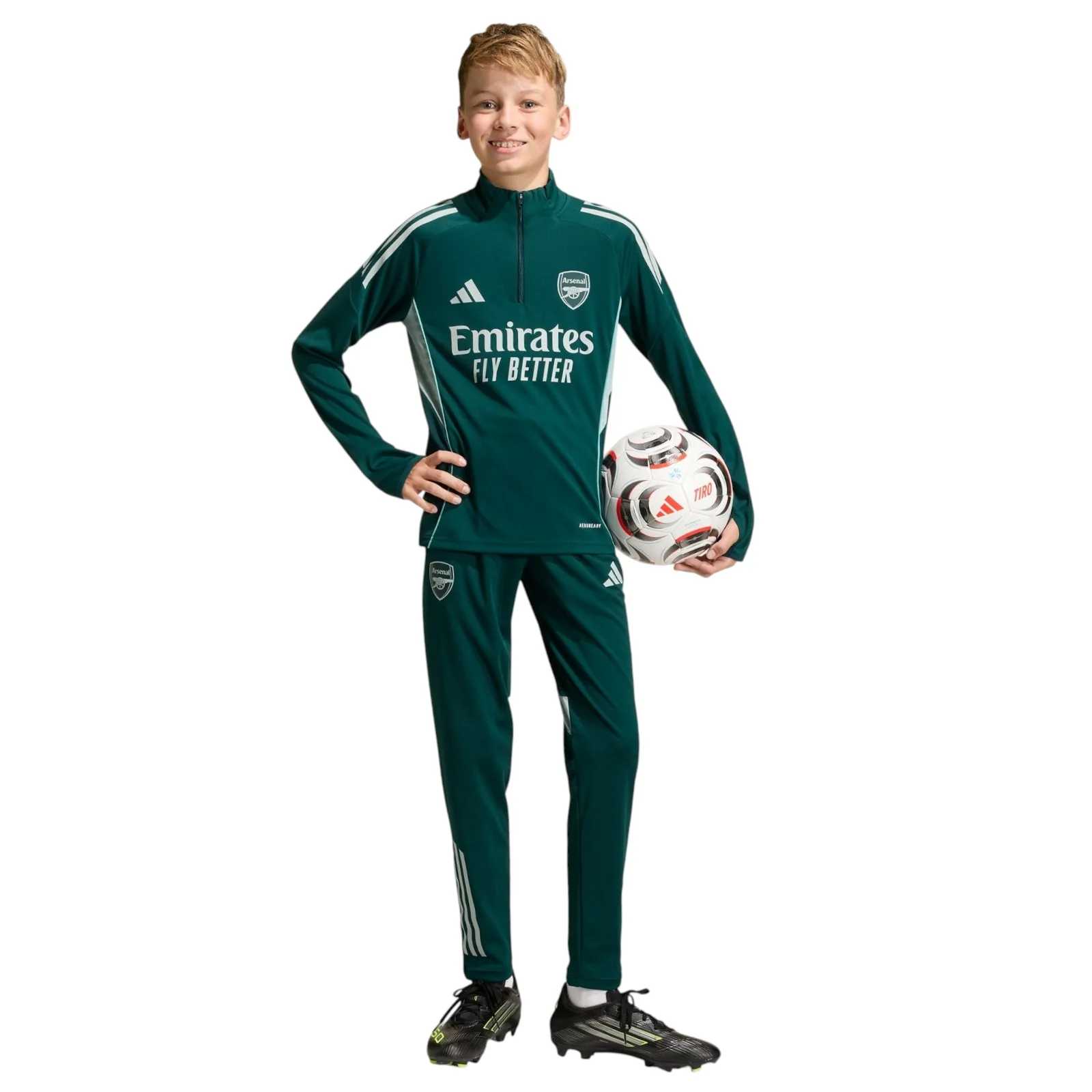 adidas Arsenal Football Tiro 2025/26 Kids Competition Half-Zip Training Top - Image 8