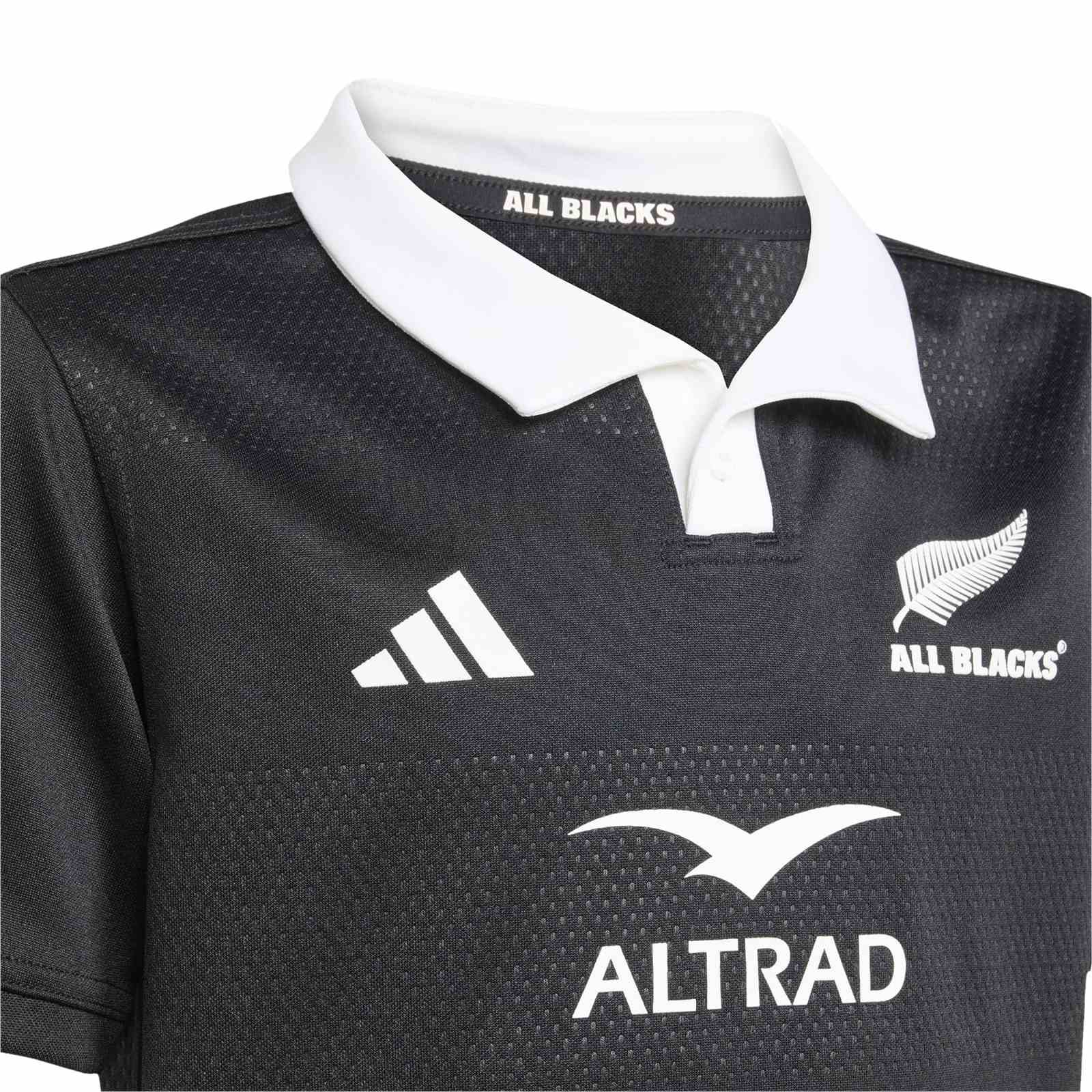 adidas New Zealand All Blacks Rugby Kids Home Jersey - Image 3