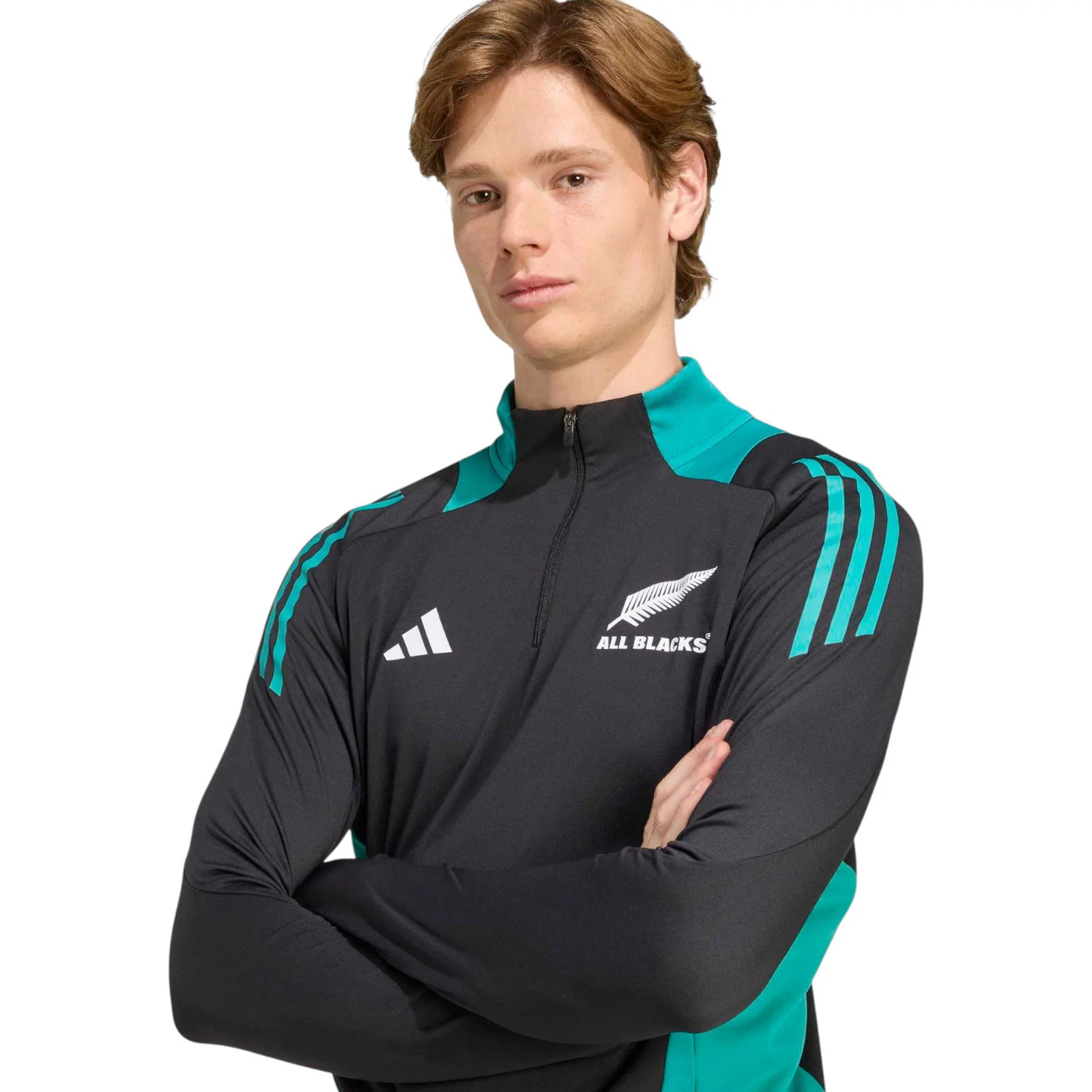 adidas All Blacks Half-Zip Slim-Fit Training Top - Image 4