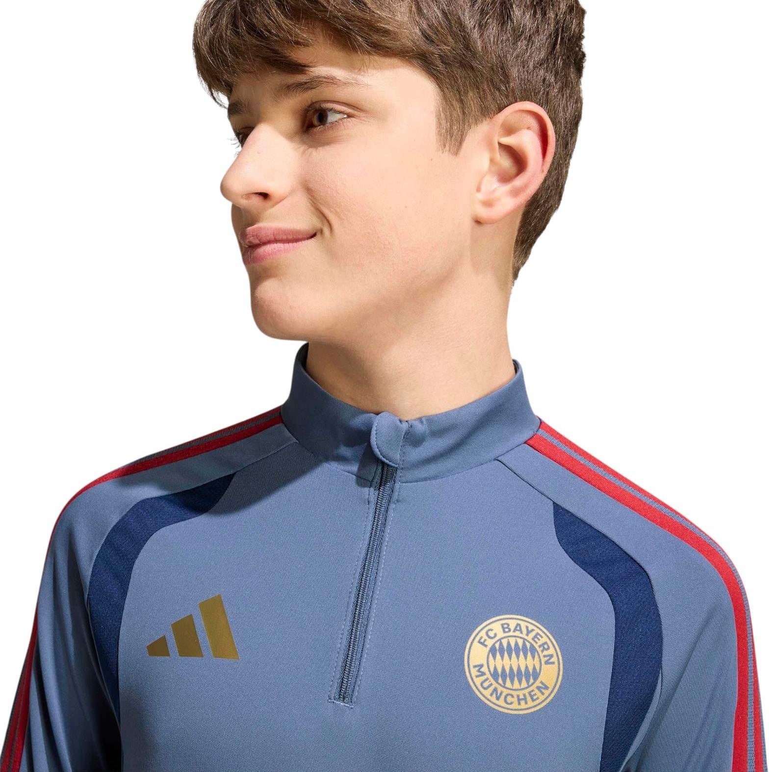 adidas FC Bayern Football 2026/27 Half-Zip Kids Training Top - Image 3