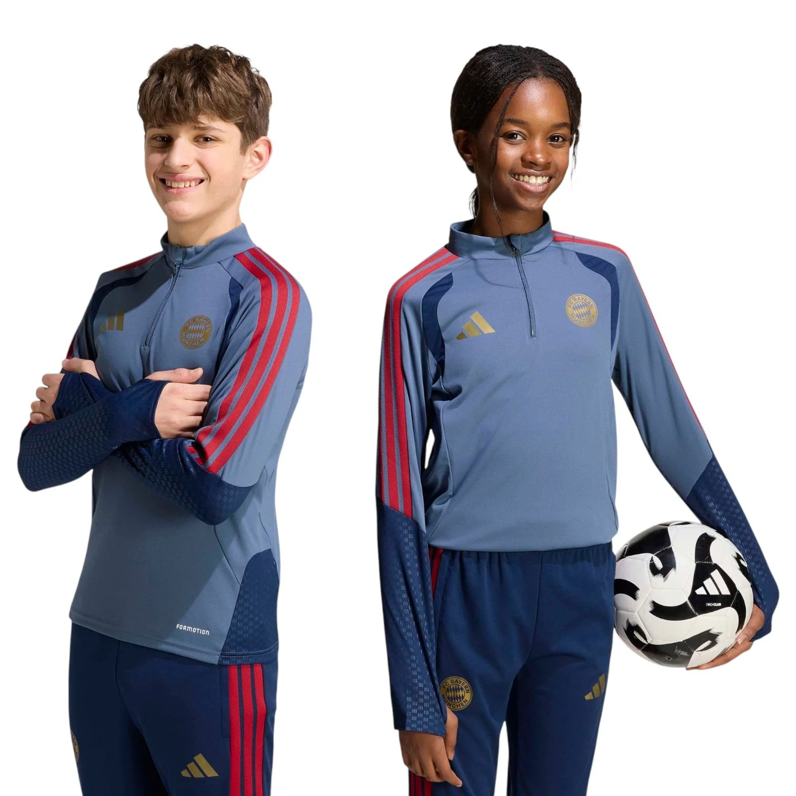 adidas FC Bayern Football 2026/27 Half-Zip Kids Training Top - Image 5
