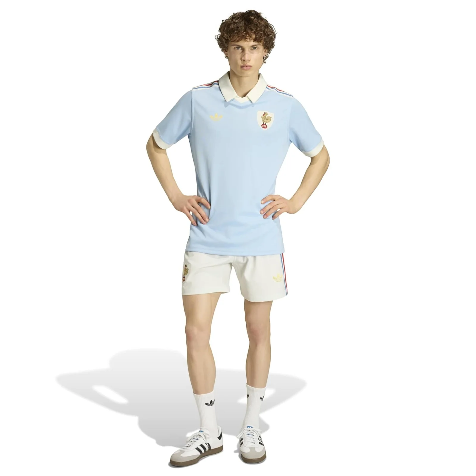 adidas France Rugby 120 Le Crunch Adults Replica Home Short - Image 6