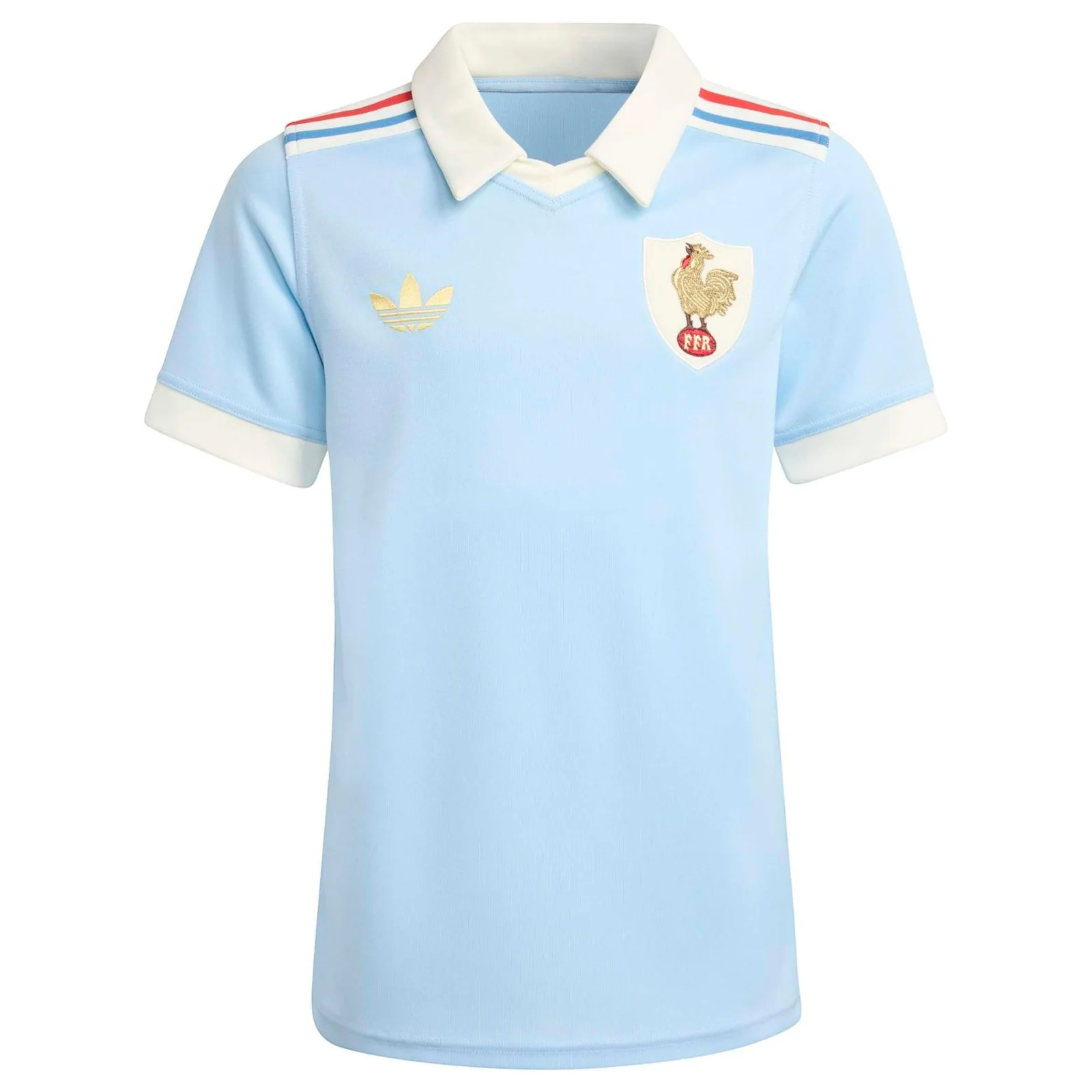 adidas France Rugby 120 Le Crunch Kids Home Replica Jersey
