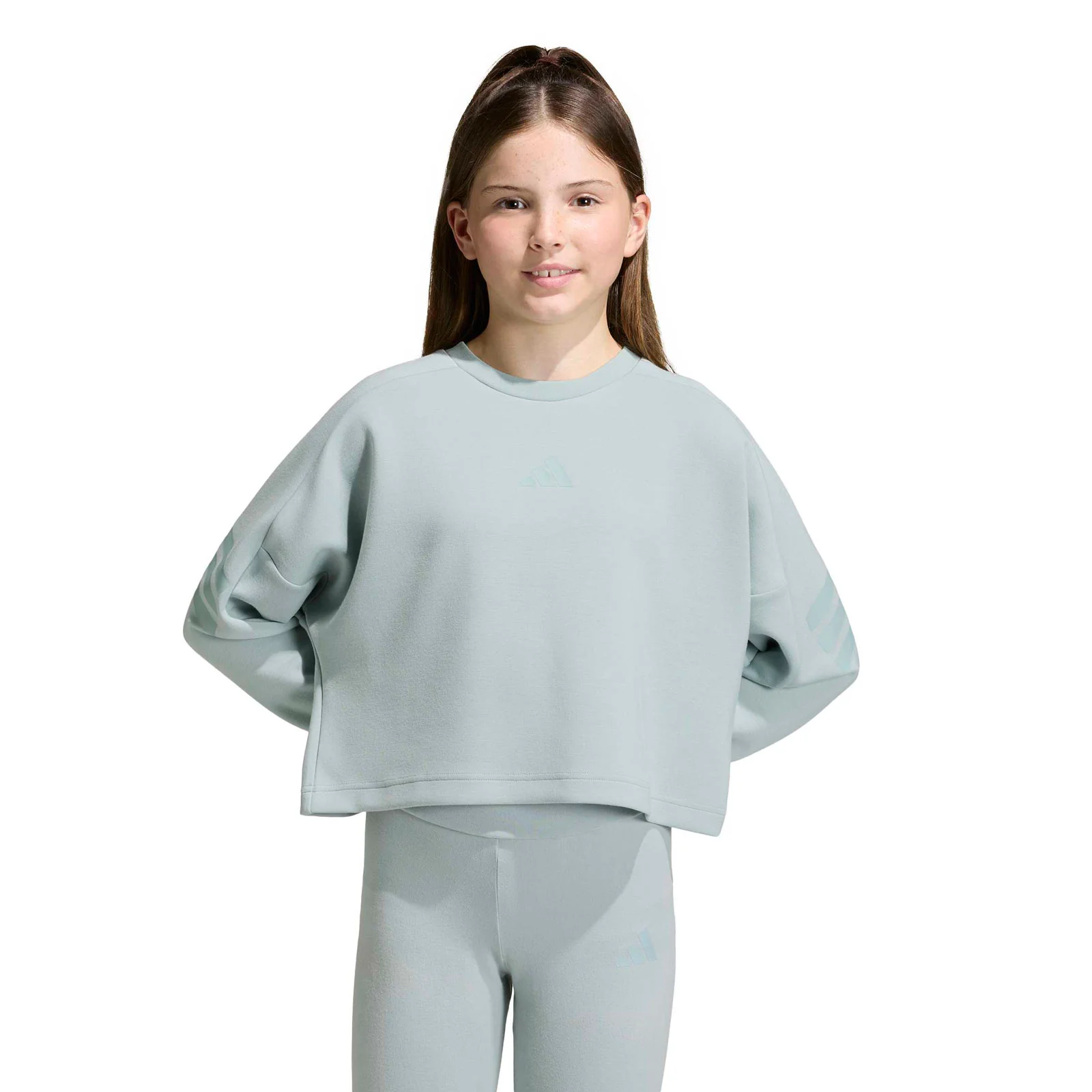 adidas Future Icons 3-Stripes Girls Cropped Sweatshirt