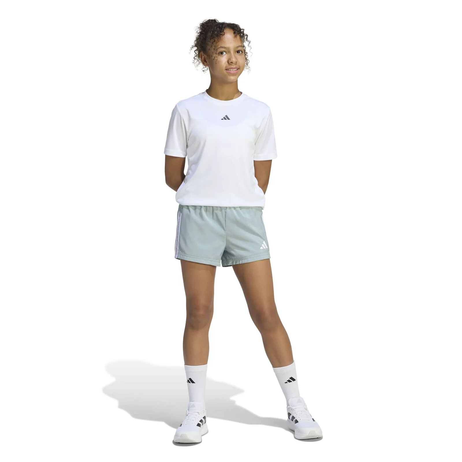 adidas Train Essentials 3-Stripes Kids Lightweight Shorts - Image 5
