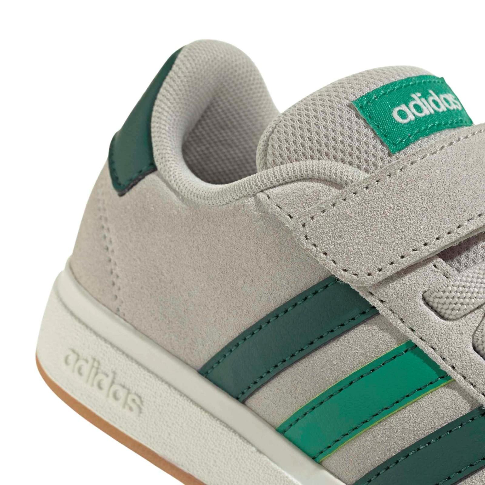 adidas Grand Court 00s Regular-Fit Kids Hook-Loop Shoes - Image 5
