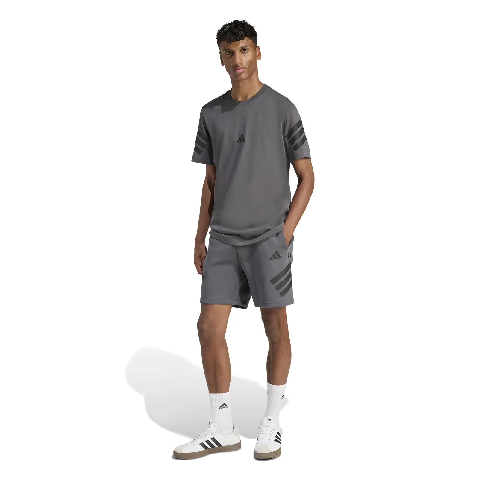 adidas Future Icons 3-Stripes Mens Short-Sleeve T-Shirt - Image 5