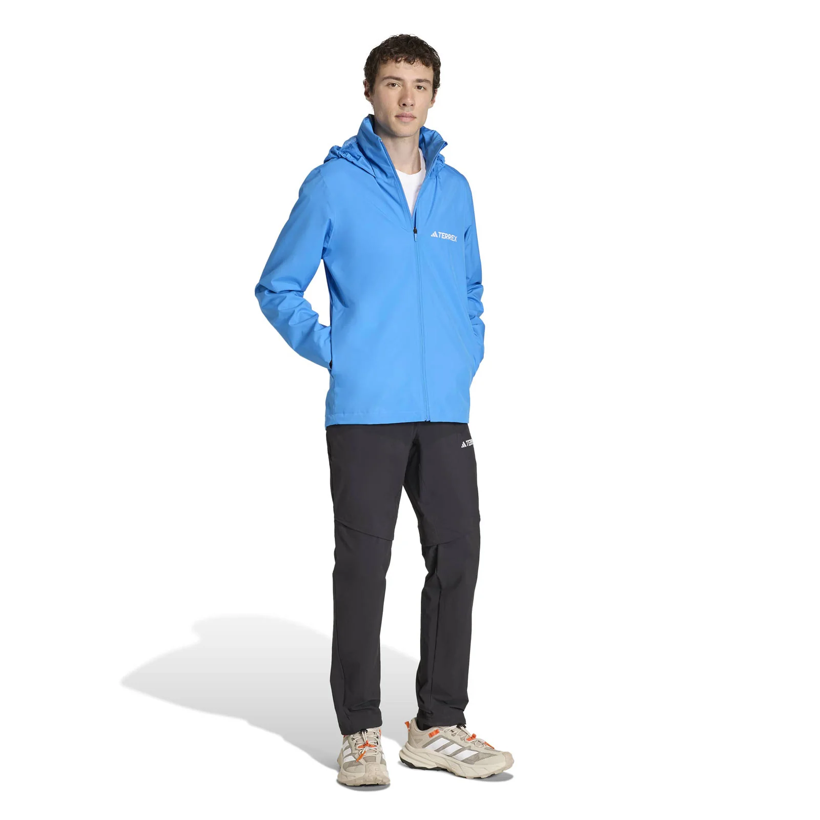 adidas Multi Essentials 2L Mens Waterproof Rain Jacket - Image 5