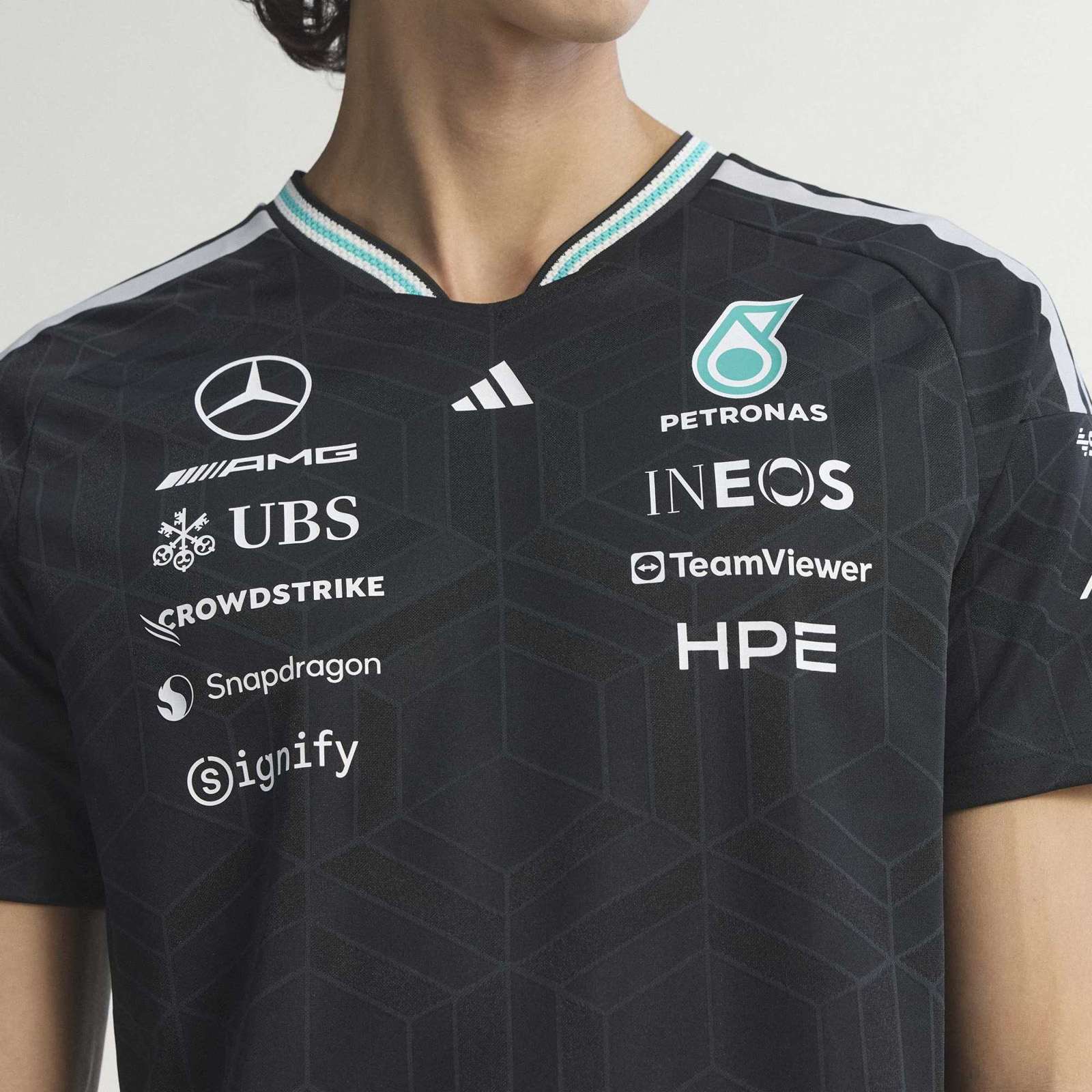 adidas Mercedes Formula 1 Motorsport Adults Driver Jersey - Image 8