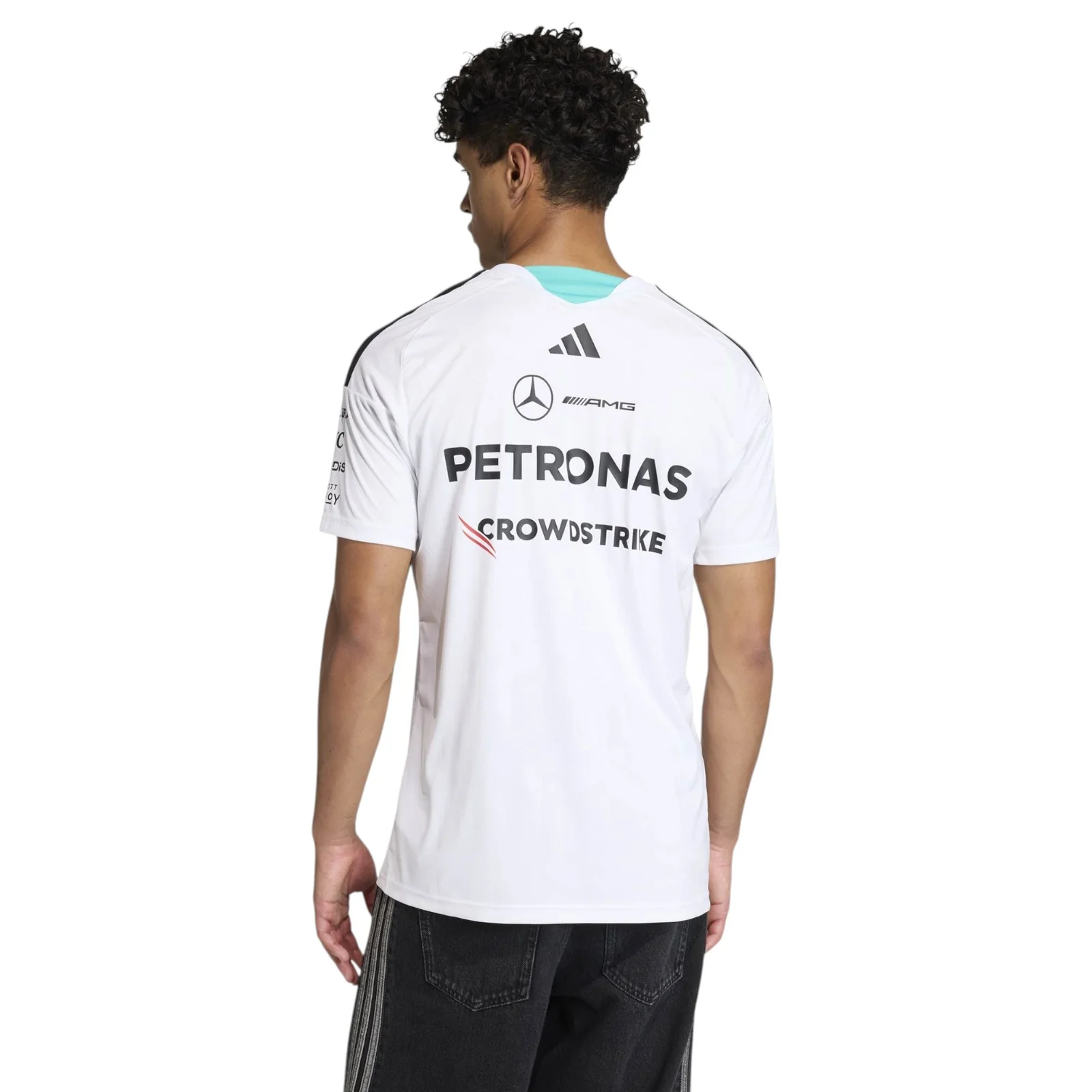 adidas Mercedes AMG Petronas Formula 1 Mens Driver Jersey - Image 2