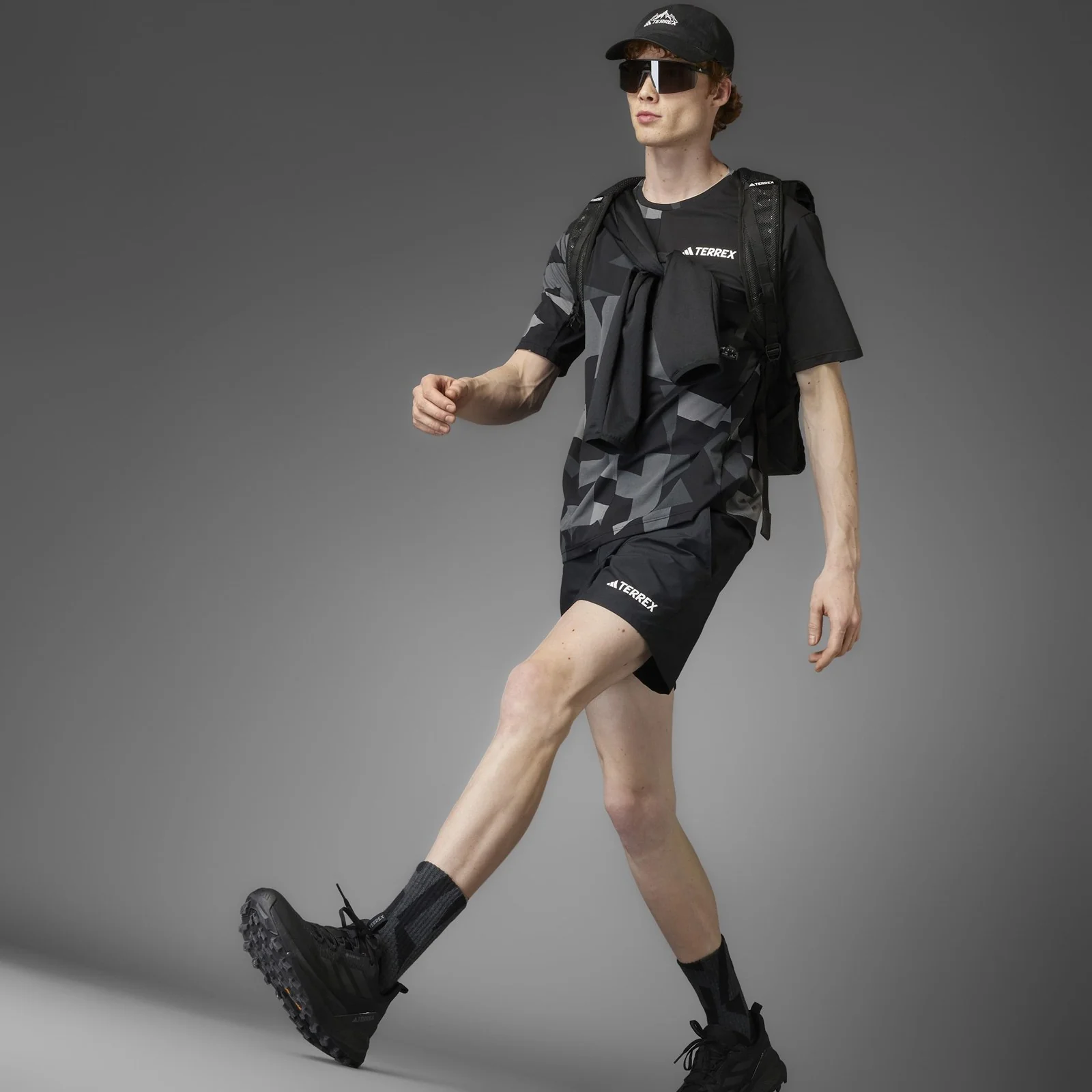 adidas Terrex Mens Regular-Fit Hiking Shorts - Image 8