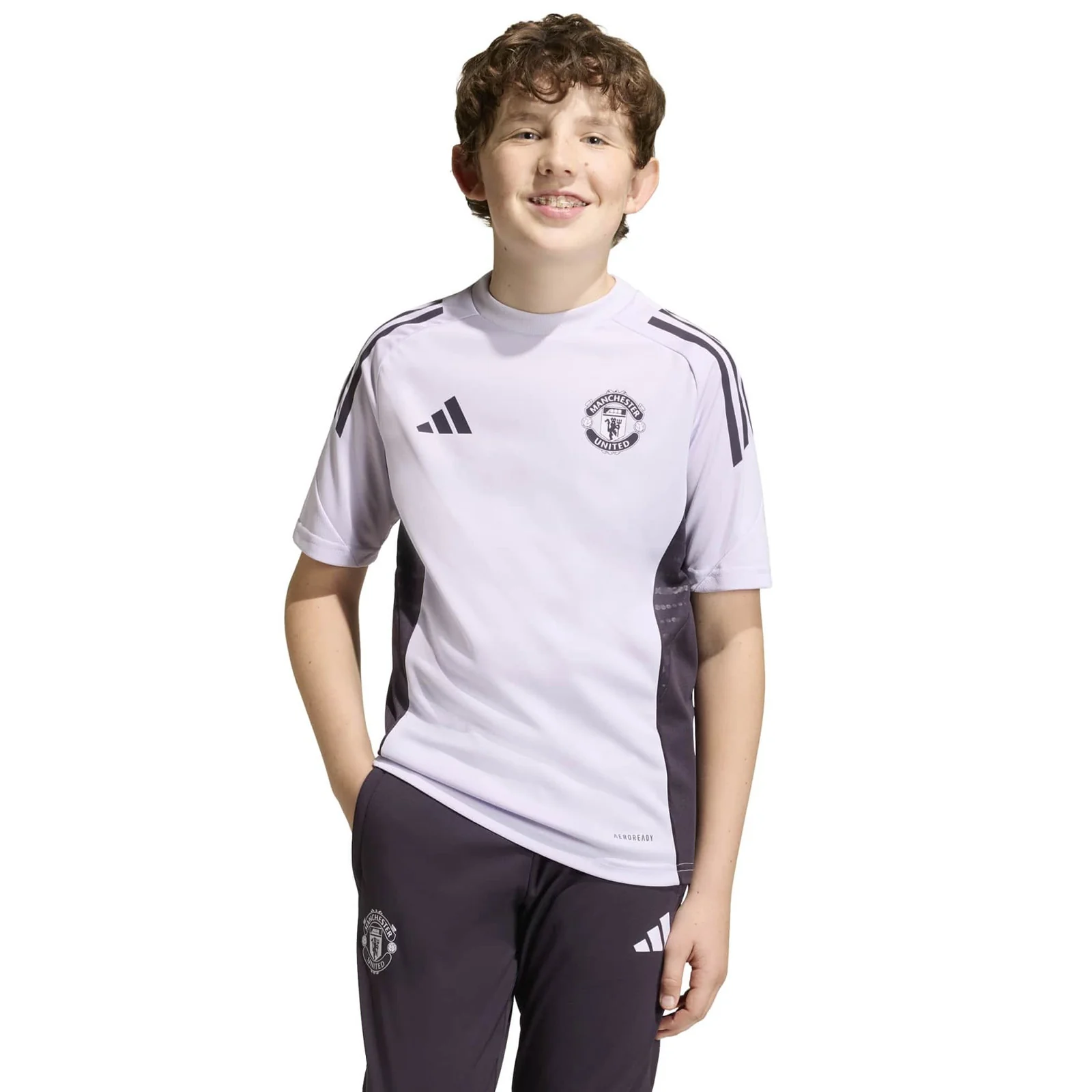 adidas Manchester United Football Tiro 2025/26 Kids Competition Training Jersey - Image 3