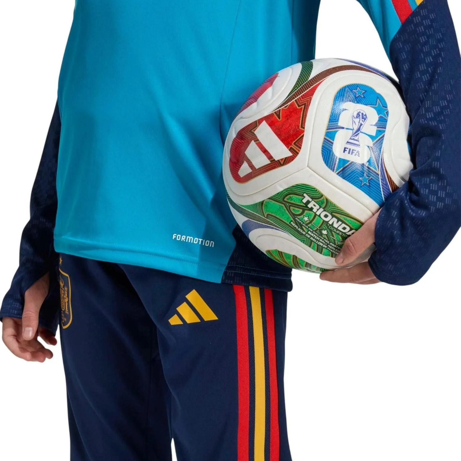 adidas Spain Football World Cup 2026 Kids Half-Zip Training Top - Image 4