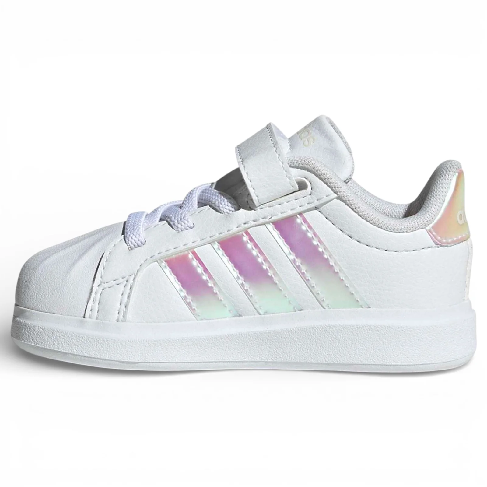 adidas Street Talk Wide-Fit Hook-Loop-Strap Kids Shoes - Image 2