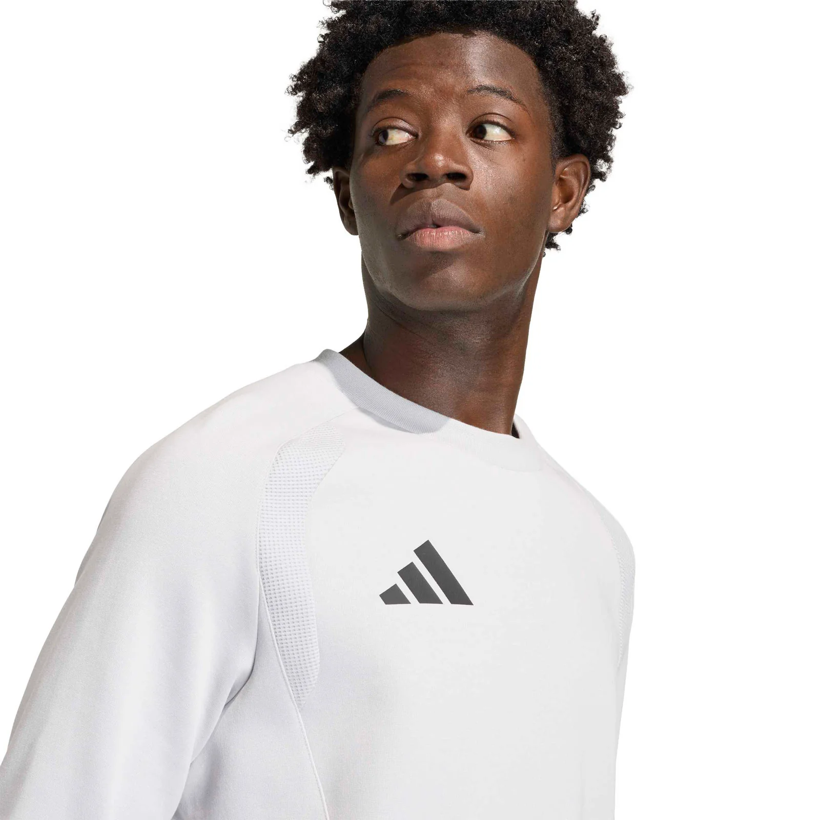 adidas TIRO Travel Mens Regular-Fit Crewneck Sweatshirt - Image 3