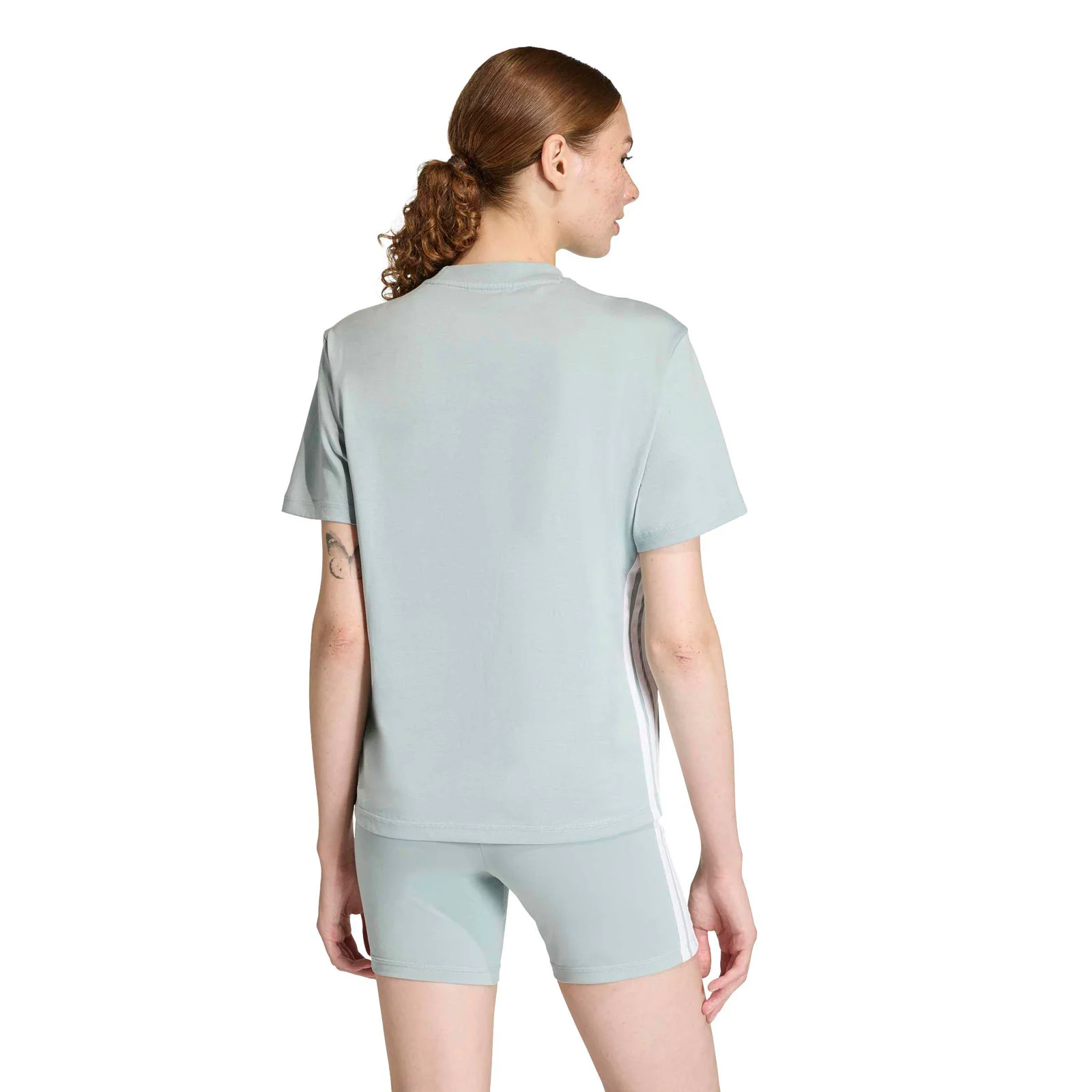 adidas Essentials 3-Stripes Womens Cotton T-Shirt - Image 2