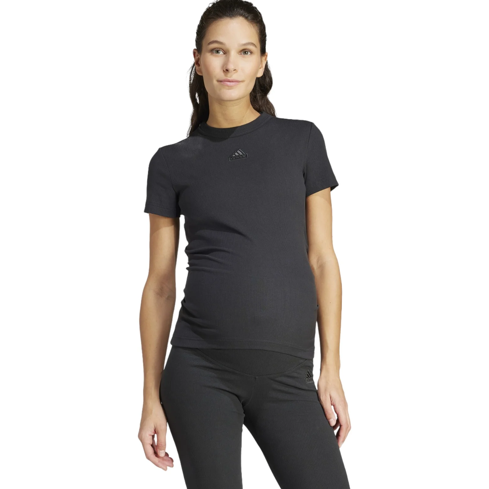 adidas Womens Short Sleeved Maternity T-Shirt - Image 6