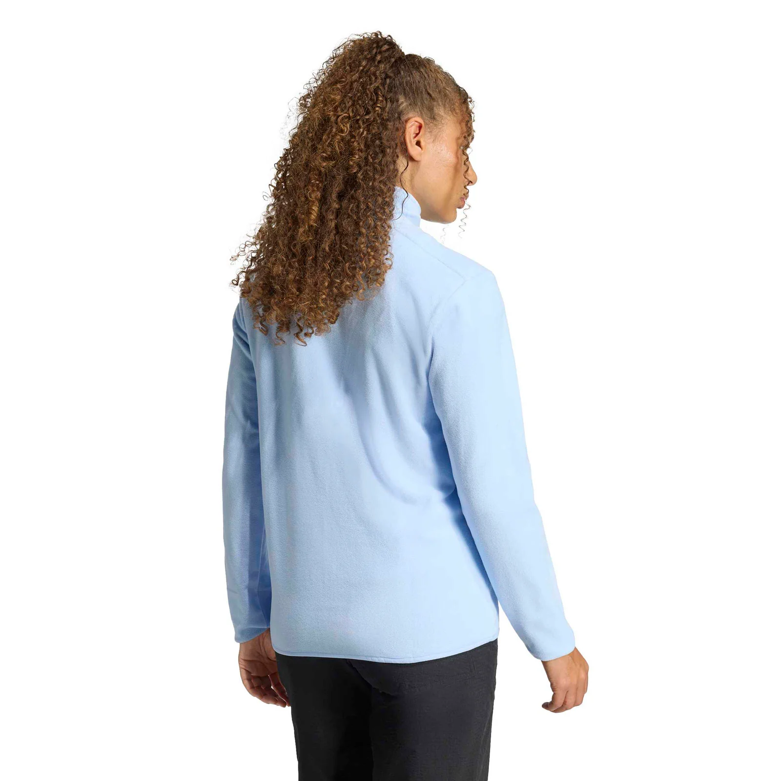adidas Multi Essentials Womens Regular-Fit Half-Zip Fleece - Image 2
