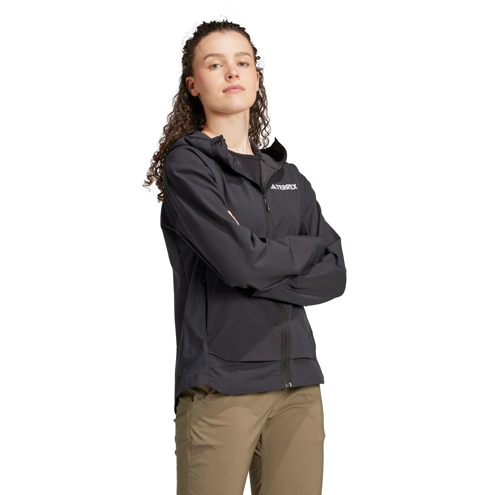 adidas Terrex Multi Womens Regular-Fit Softshell Jacket - Image 3