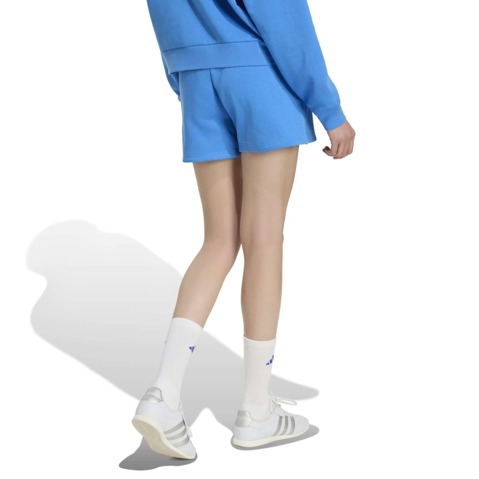 adidas Essentials Regular-Fit Womens Fleece Training Shorts - Image 2