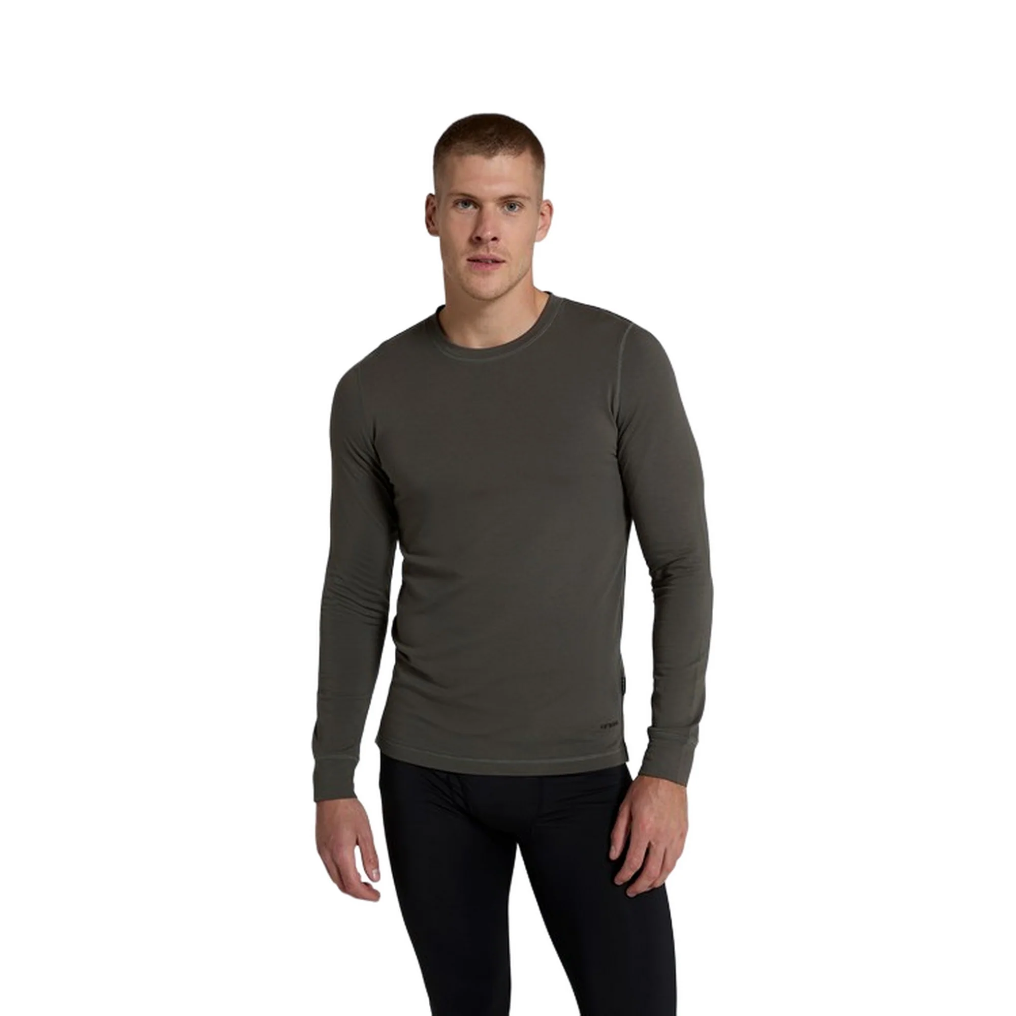 Animal Mens Blaze Base Layer Top Dark Khaki