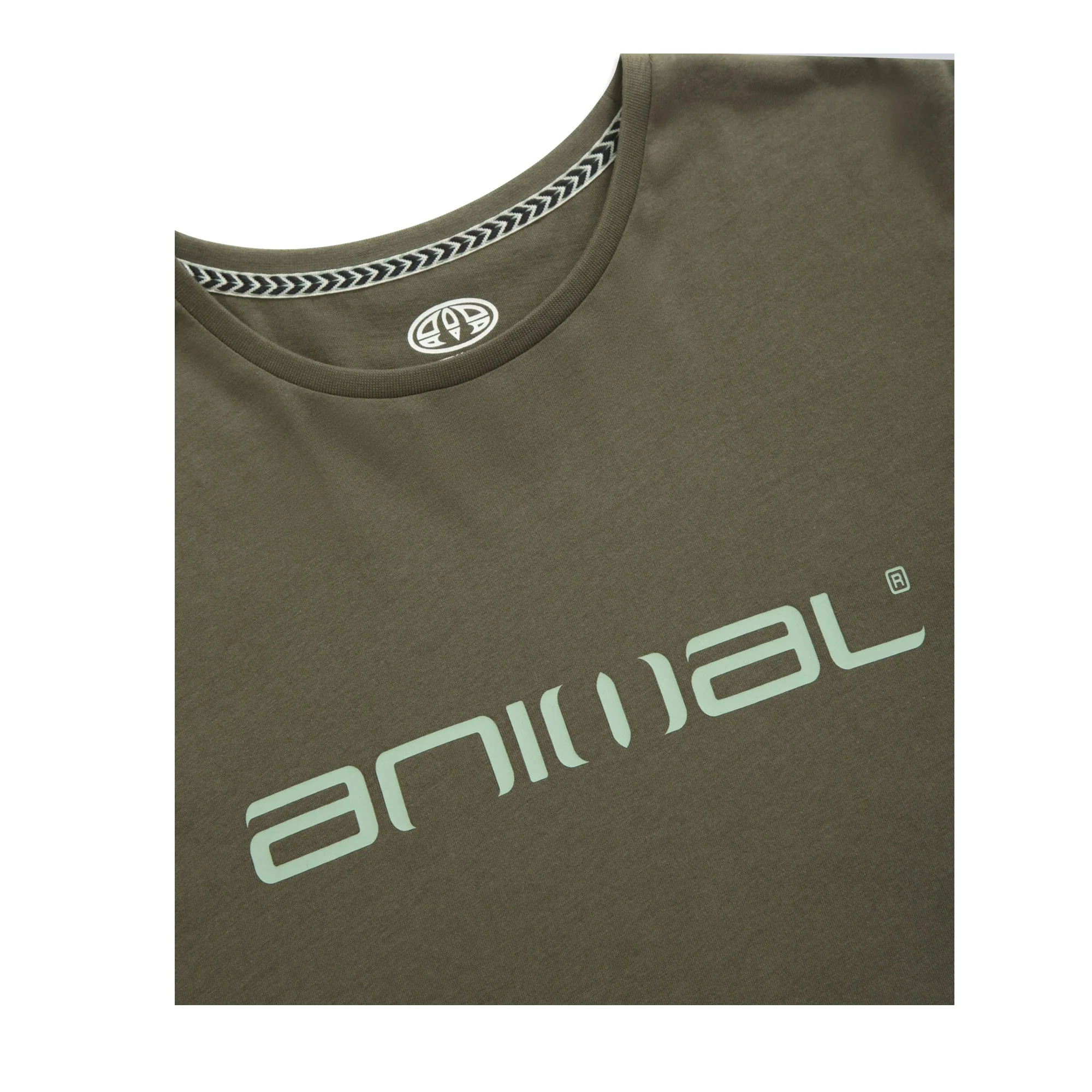 Animal Mens Classico Organic T-Shirt Green - Image 3