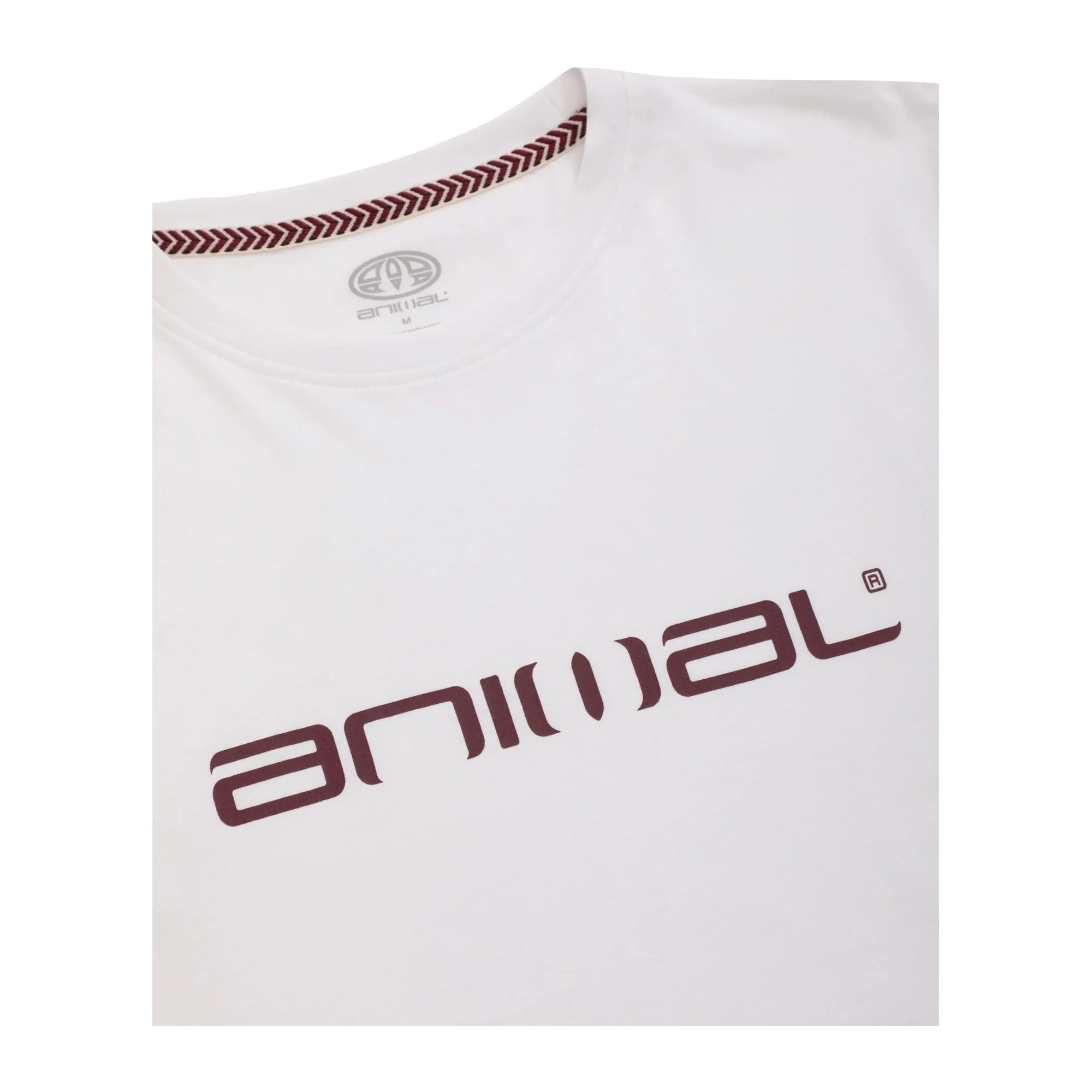 Animal Mens Classico Organic T-Shirt White - Image 3