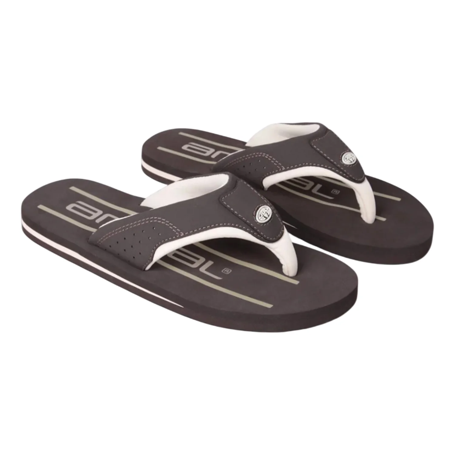 Animal Mens Jekyl Recycled Flip Flops Dark Brown