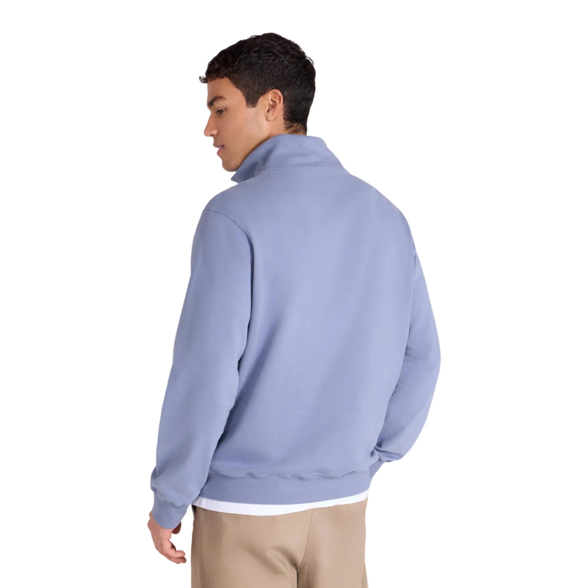 Animal Mens Sid Half Zip Sweatshirt Blue - Image 2