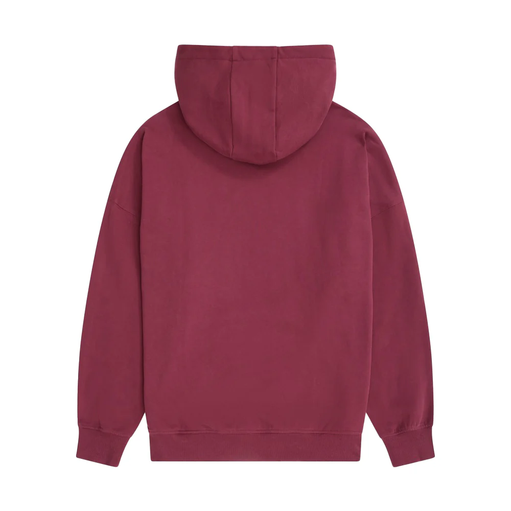Animal Womens Idol Drop Shoulder Hoodie Burgundy - Image 3
