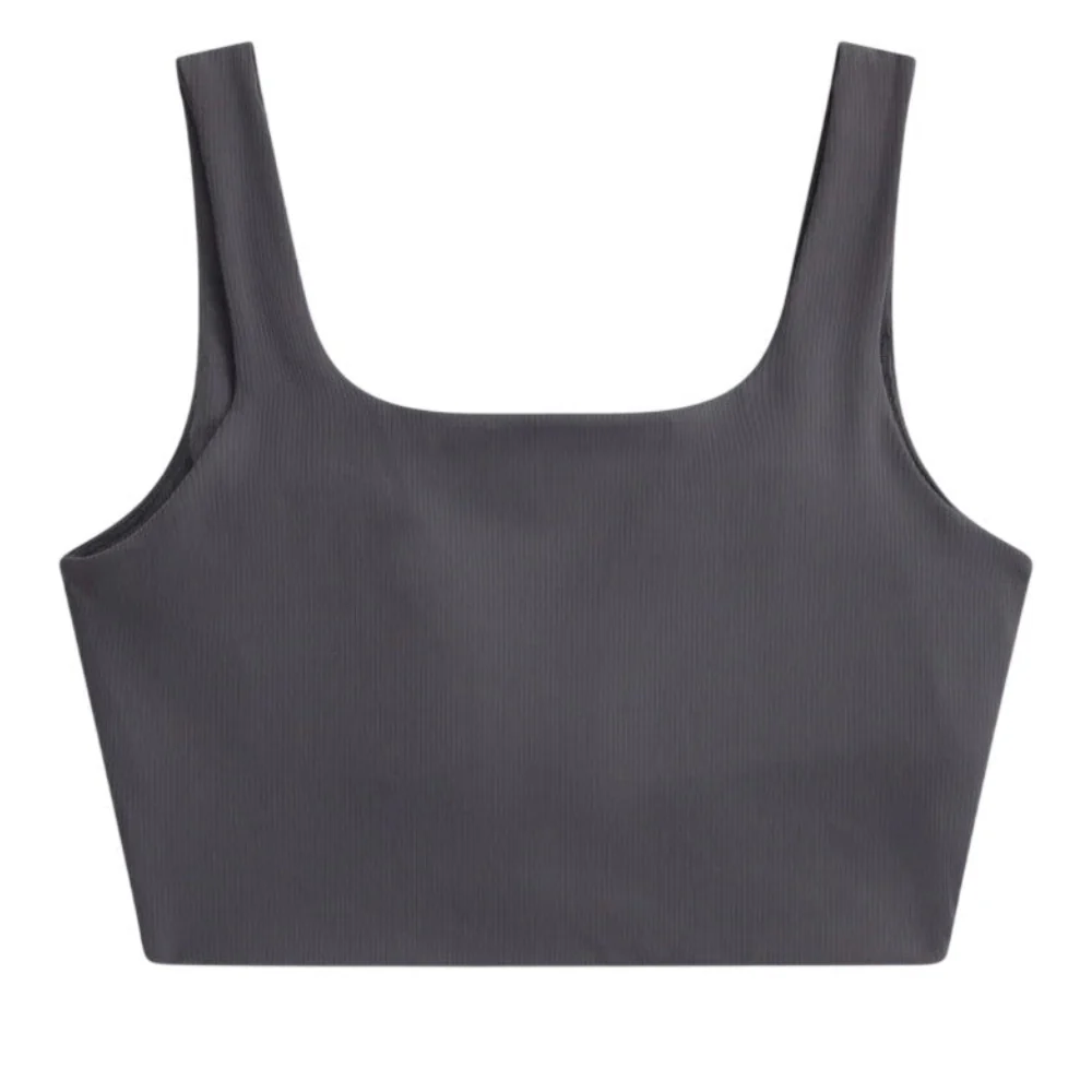 Animal Womens Laurel Cropped Tank Top Charcoal - Image 2