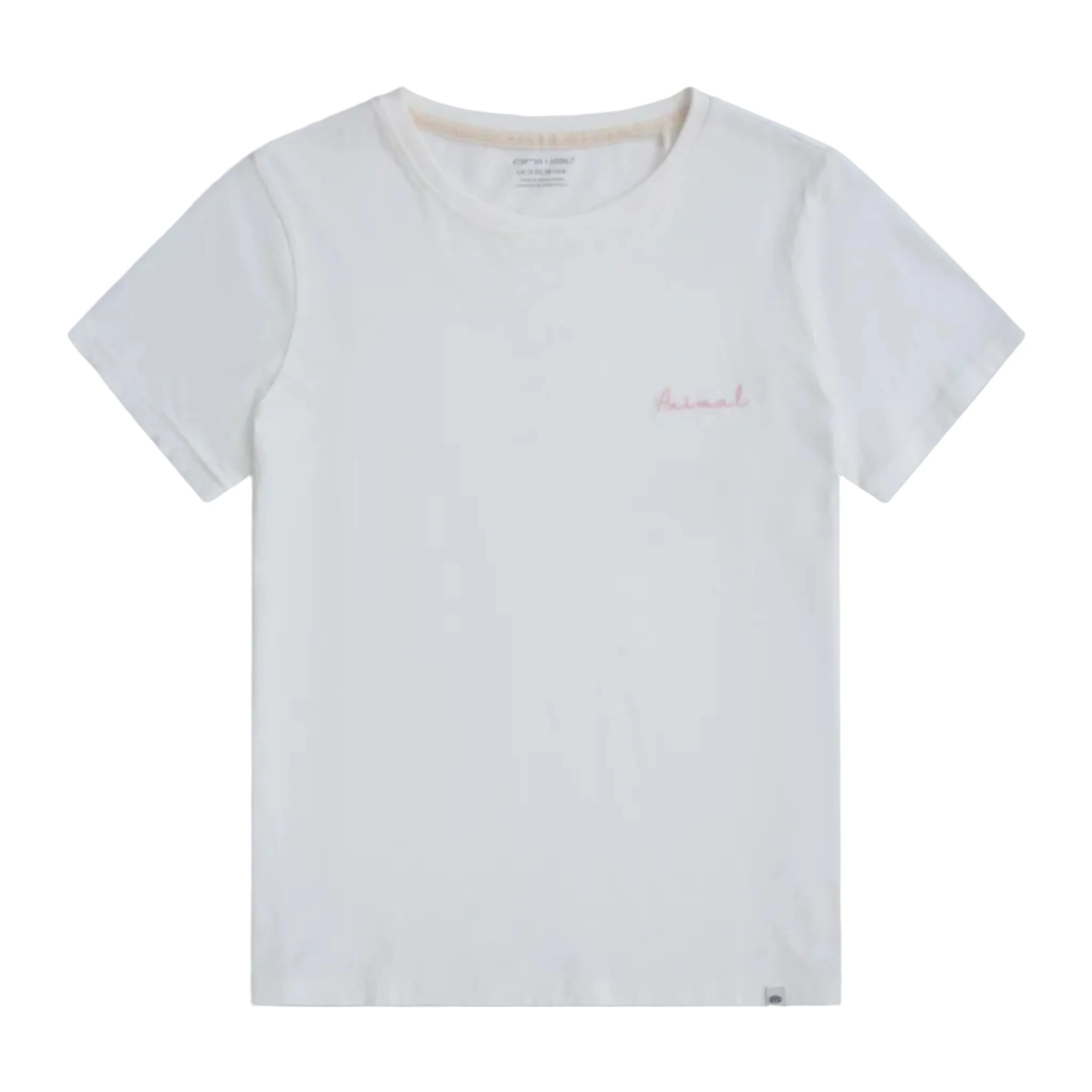 Animal Womens Marina Logo Organic T-Shirt Off White