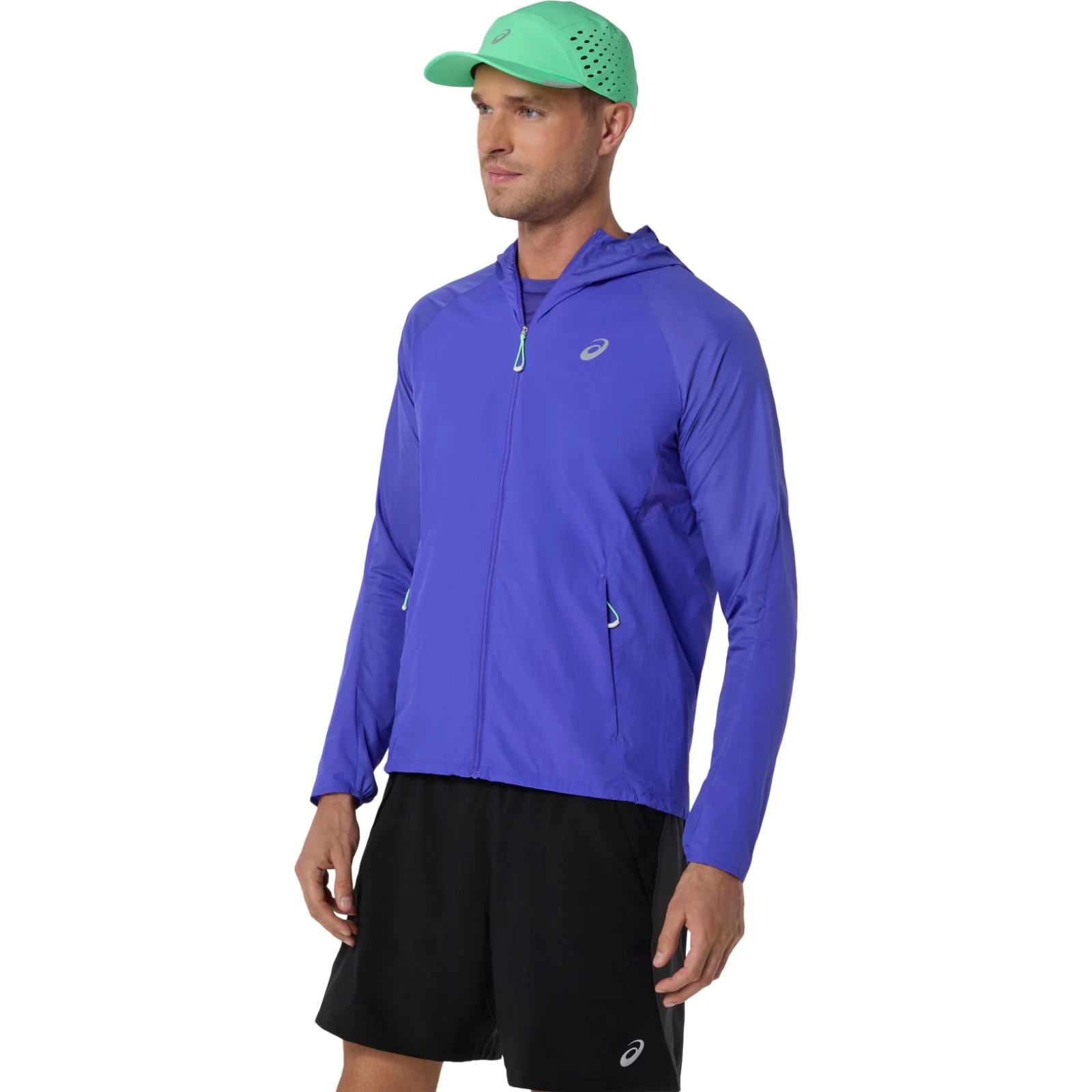 Asics Road Packable Mens Wind-Resistant Running Jacket - Image 3