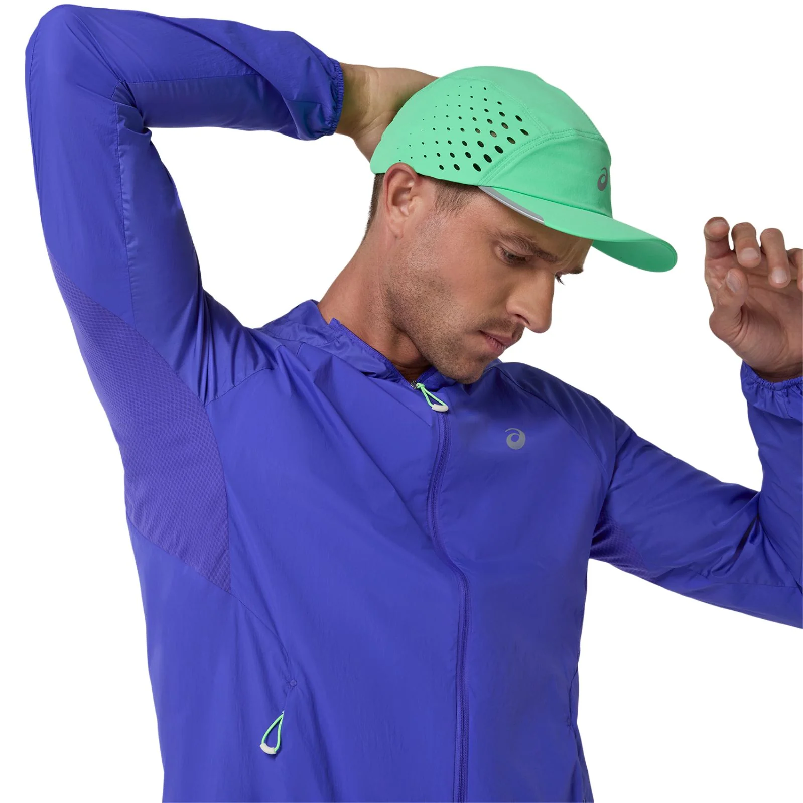 Asics Road Packable Mens Wind-Resistant Running Jacket - Image 4