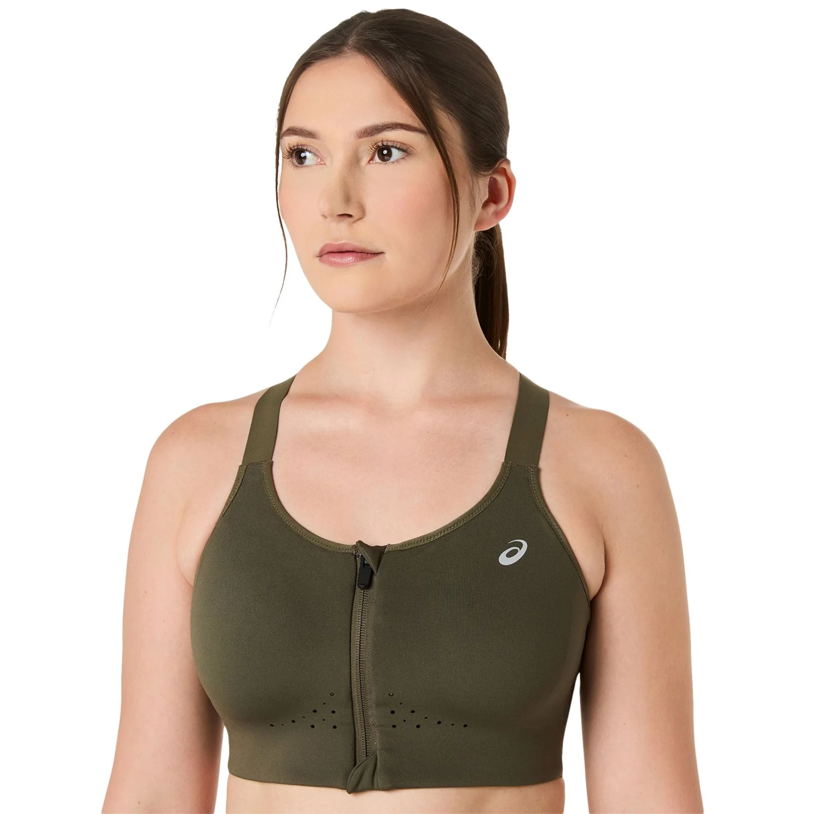 Asics ROAD COMBINATION Womens Zip Sports Bra - Image 4