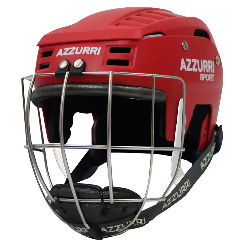 Azzurri HXM Hurling / Camogie Helmet - Red - Image 2