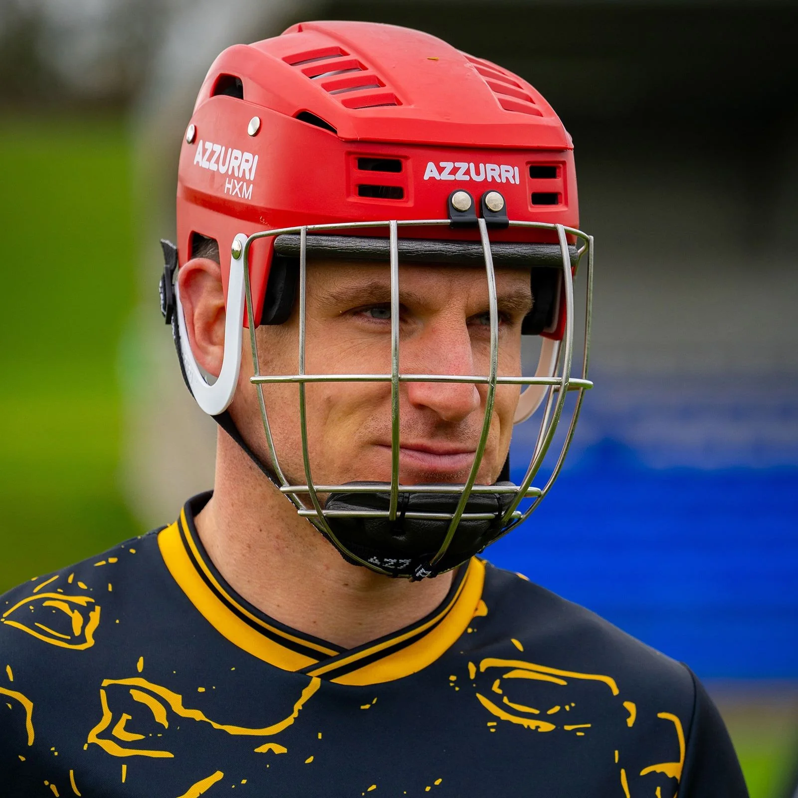 Azzurri HXM Hurling / Camogie Helmet - Red - Image 3