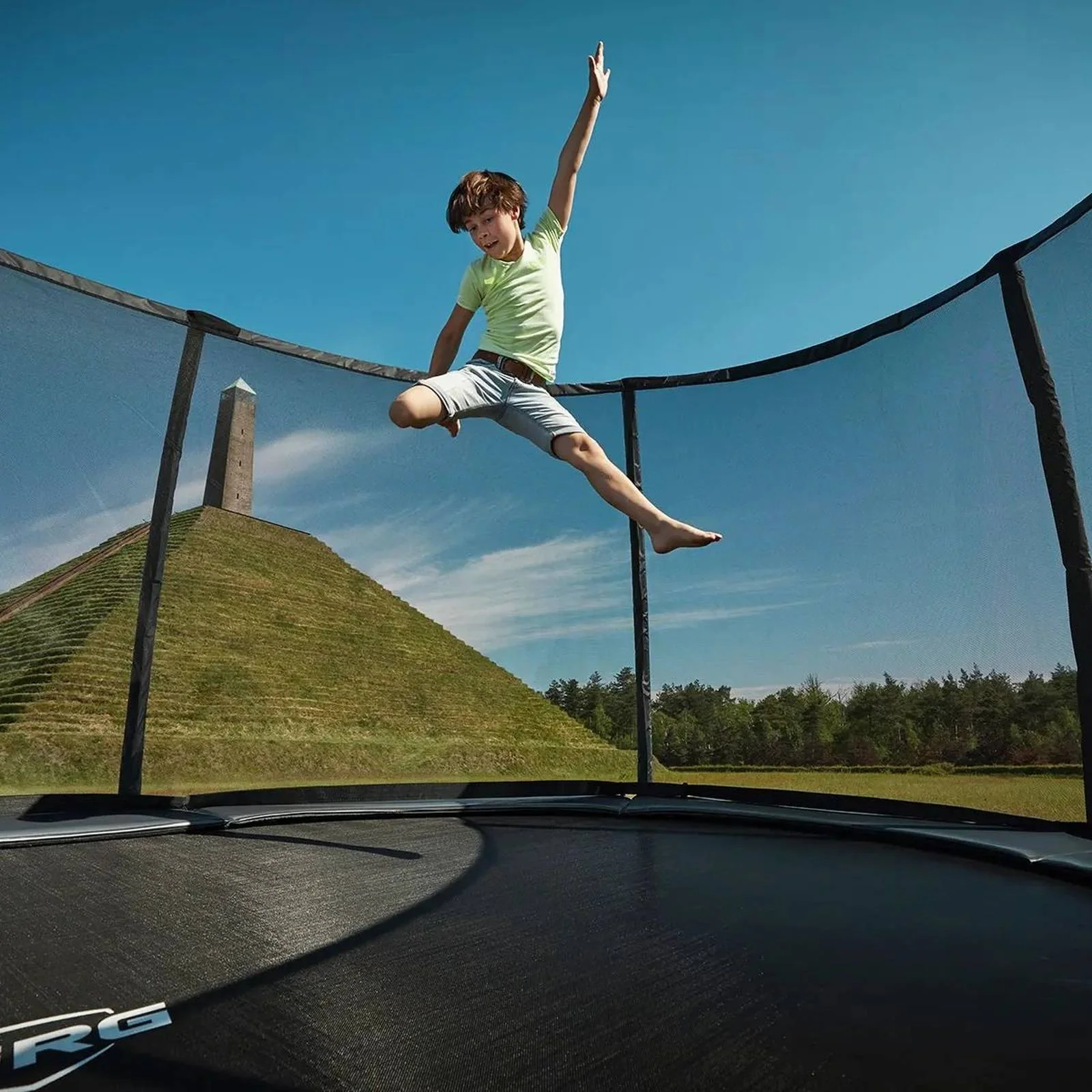 BERG Grand Champion Regular 520 Trampoline Grey + Safety Net Deluxe - Image 3