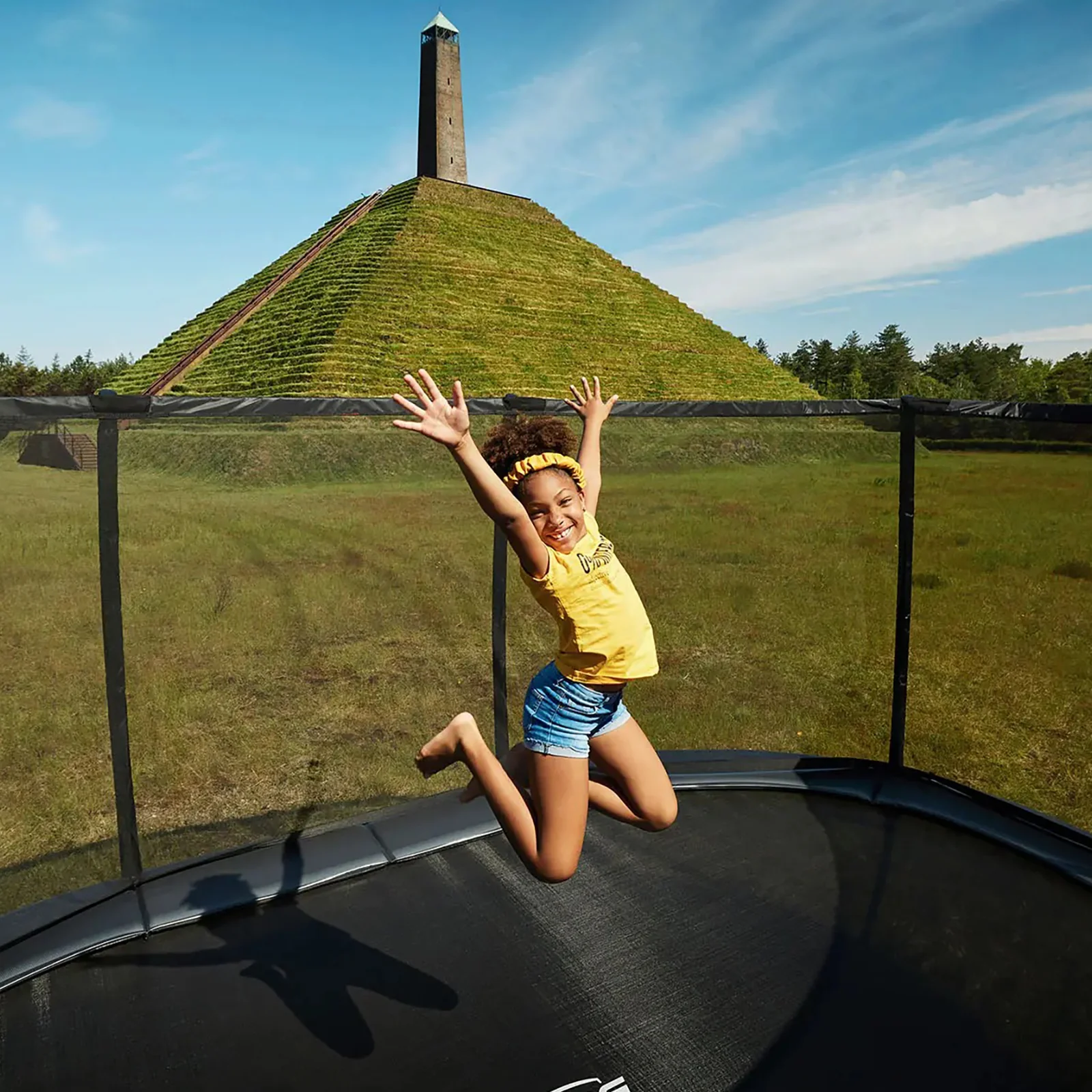 BERG Grand Elite Regular 520 Trampoline Grey + Safety Net DLX XL - Image 3
