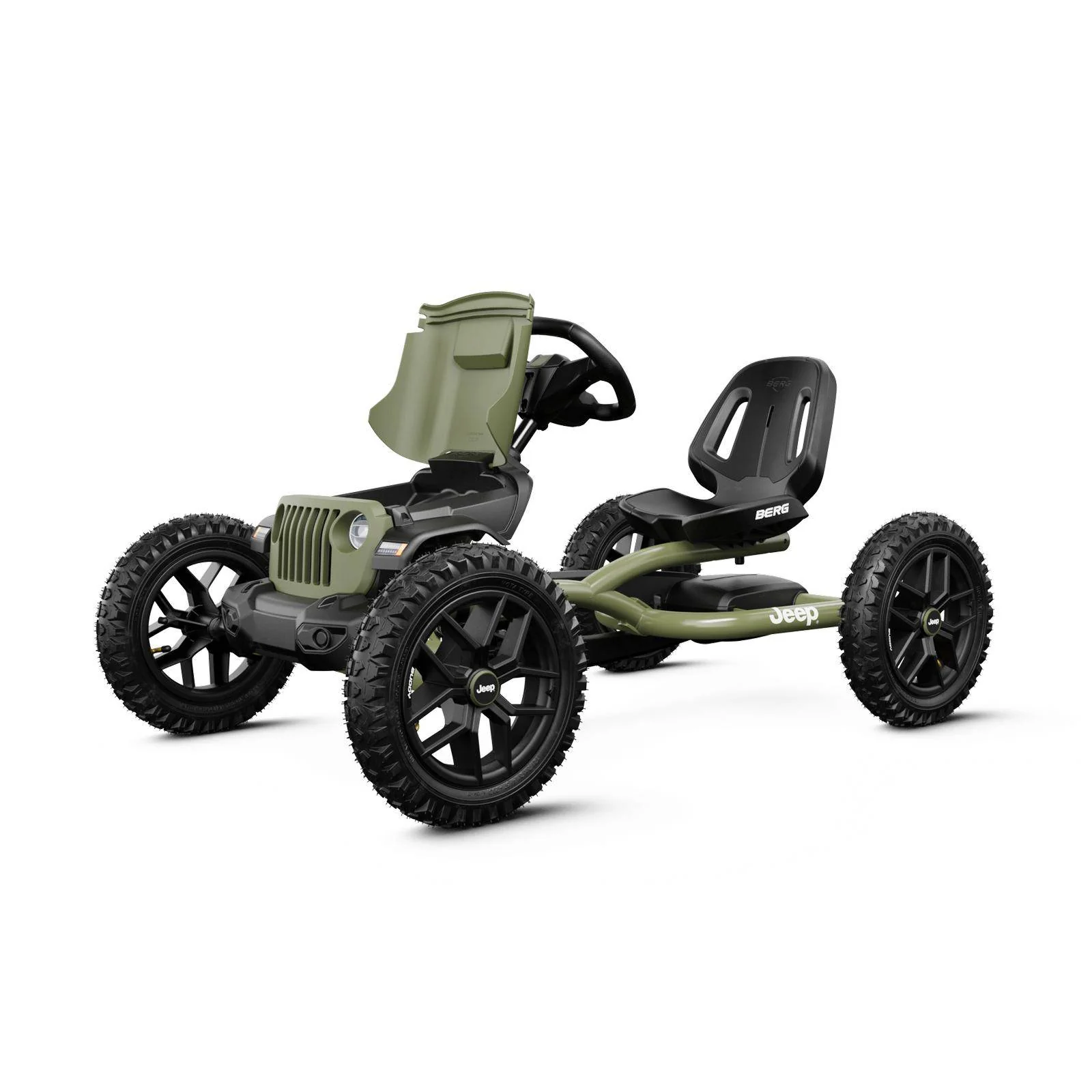 BERG Jeep® Buddy Wrangler Green Go-Kart - Image 4