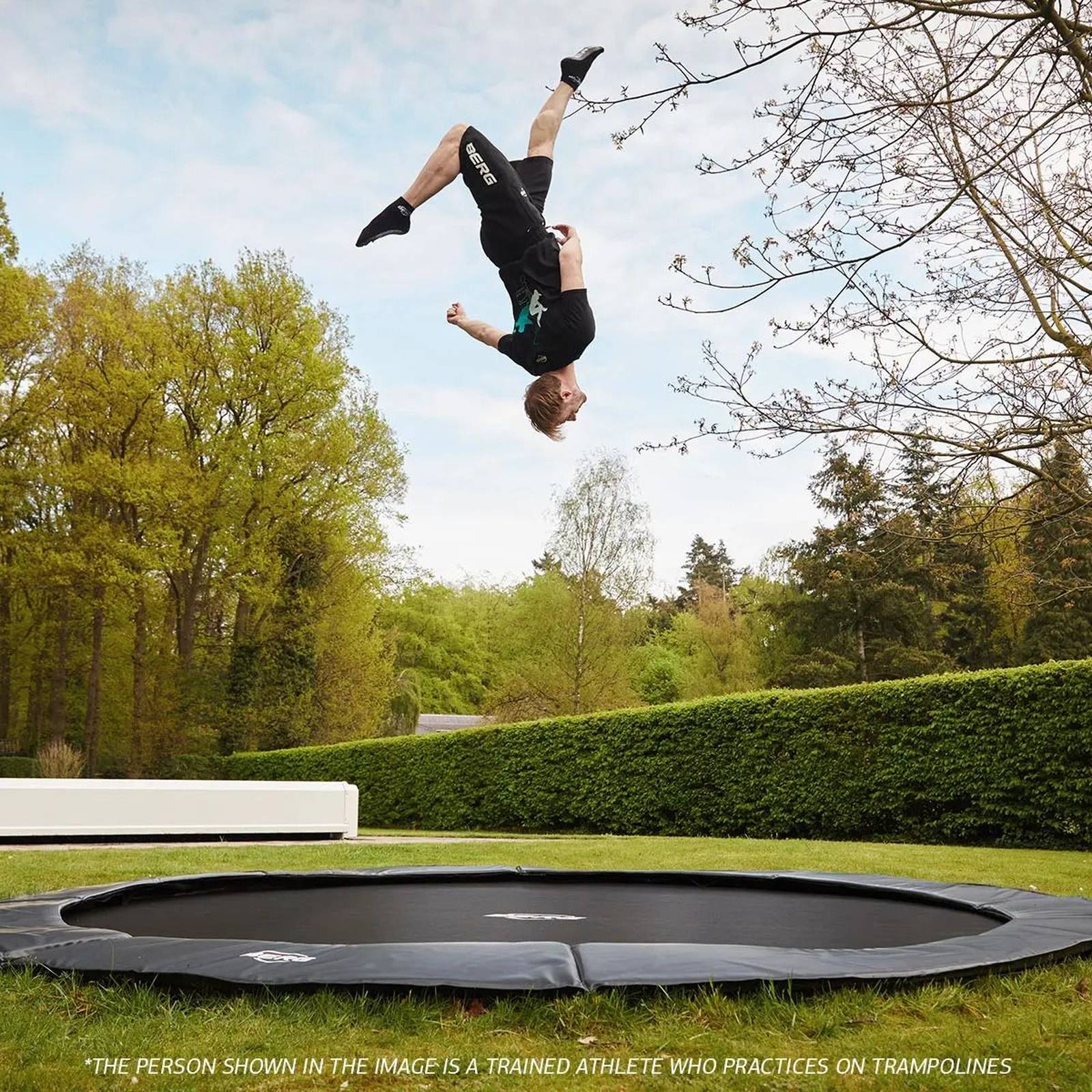 BERG SPORTS Champion FlatGround 380 Trampoline Grey - Image 2
