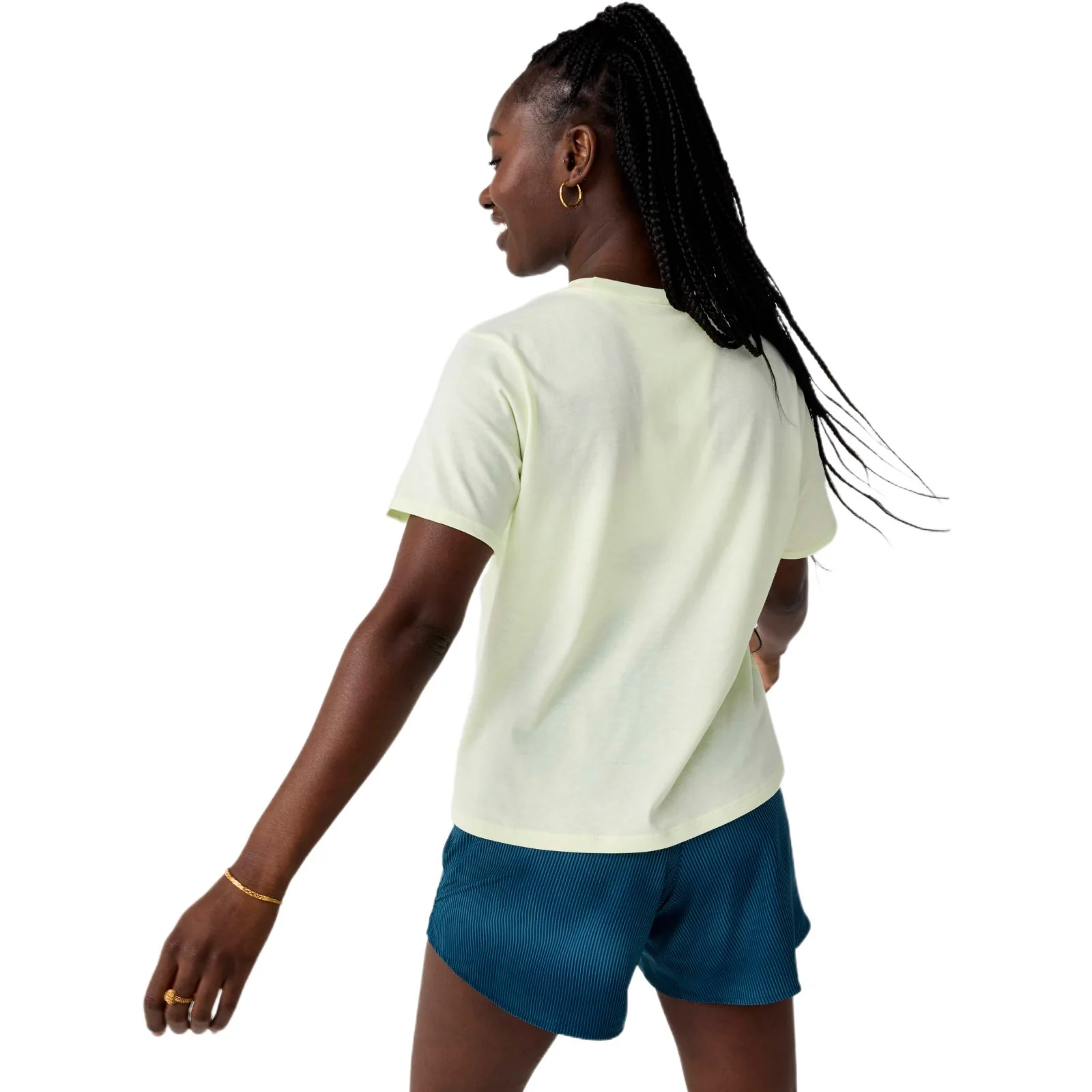 Brooks Graphic Womens Relaxed-Fit Short-Sleeve T-Shirt - Image 2