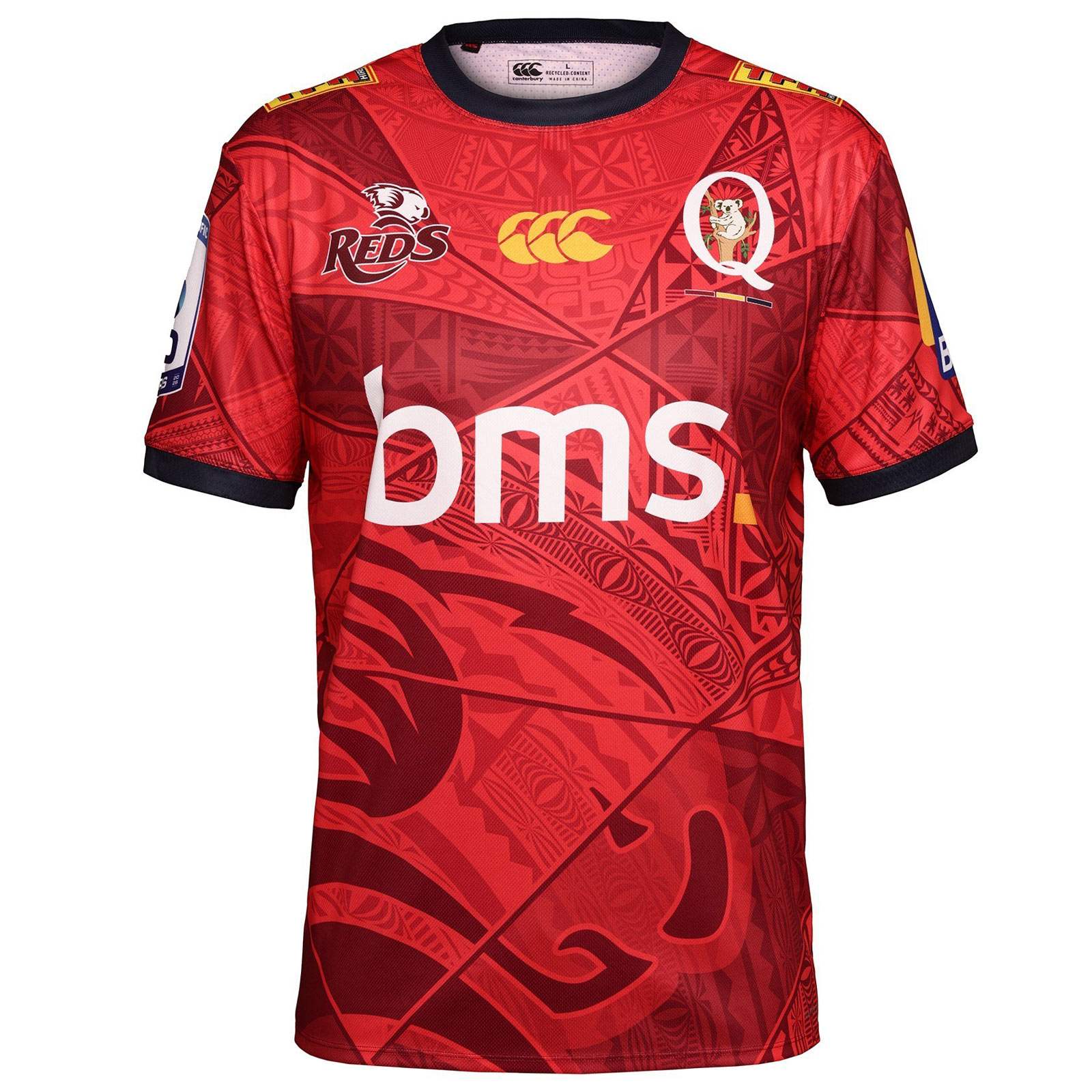 Canterbury Queensland Reds Rugby 2026 Mens Pasifika Warm-Up Tee
