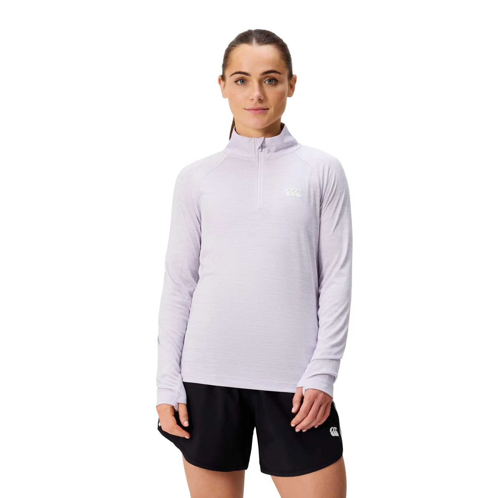 Canterbury Tempo+ Womens Half-Zip Knit Pullover Top