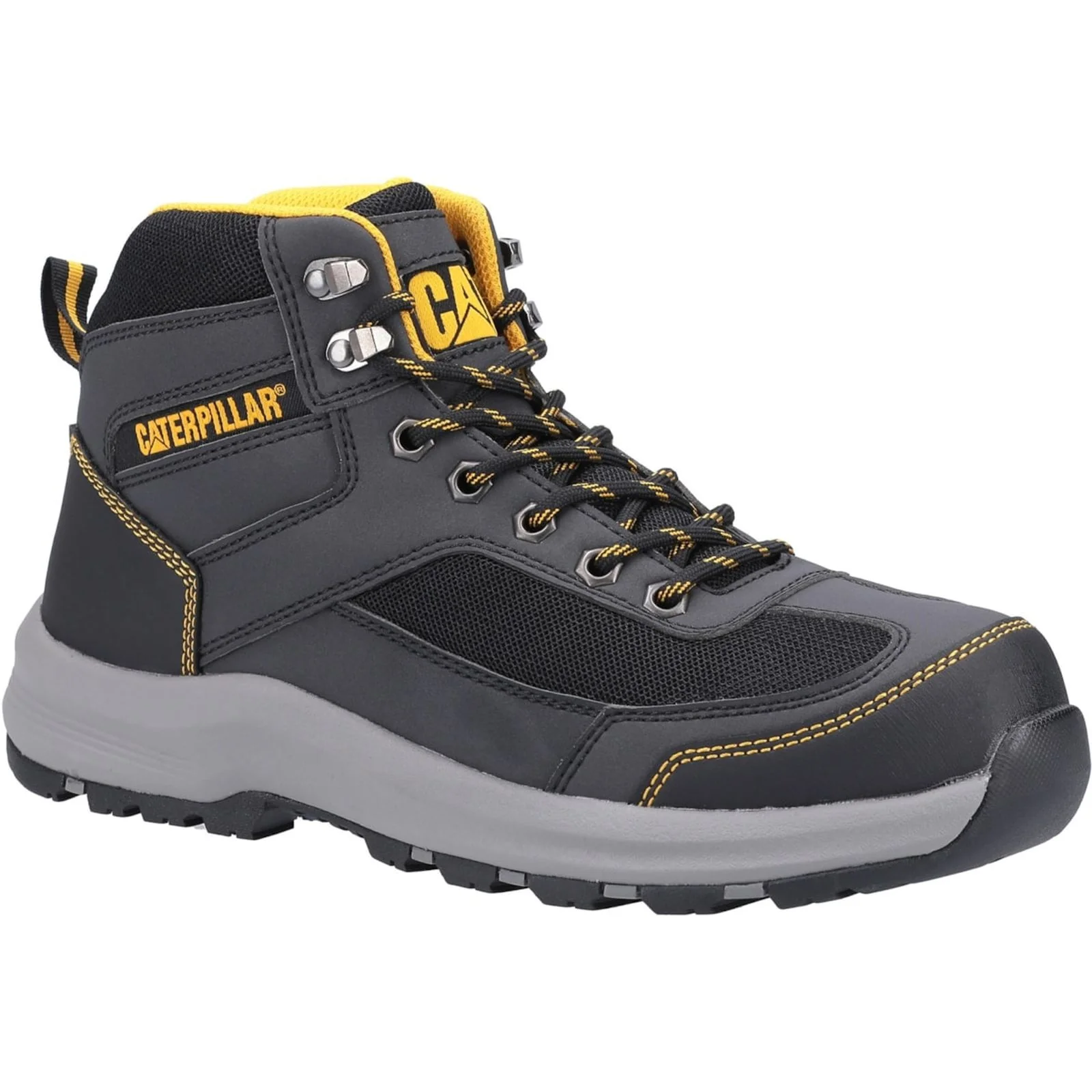 Caterpillar Mens Elmore Mid Safety Hiker Grey - Image 4