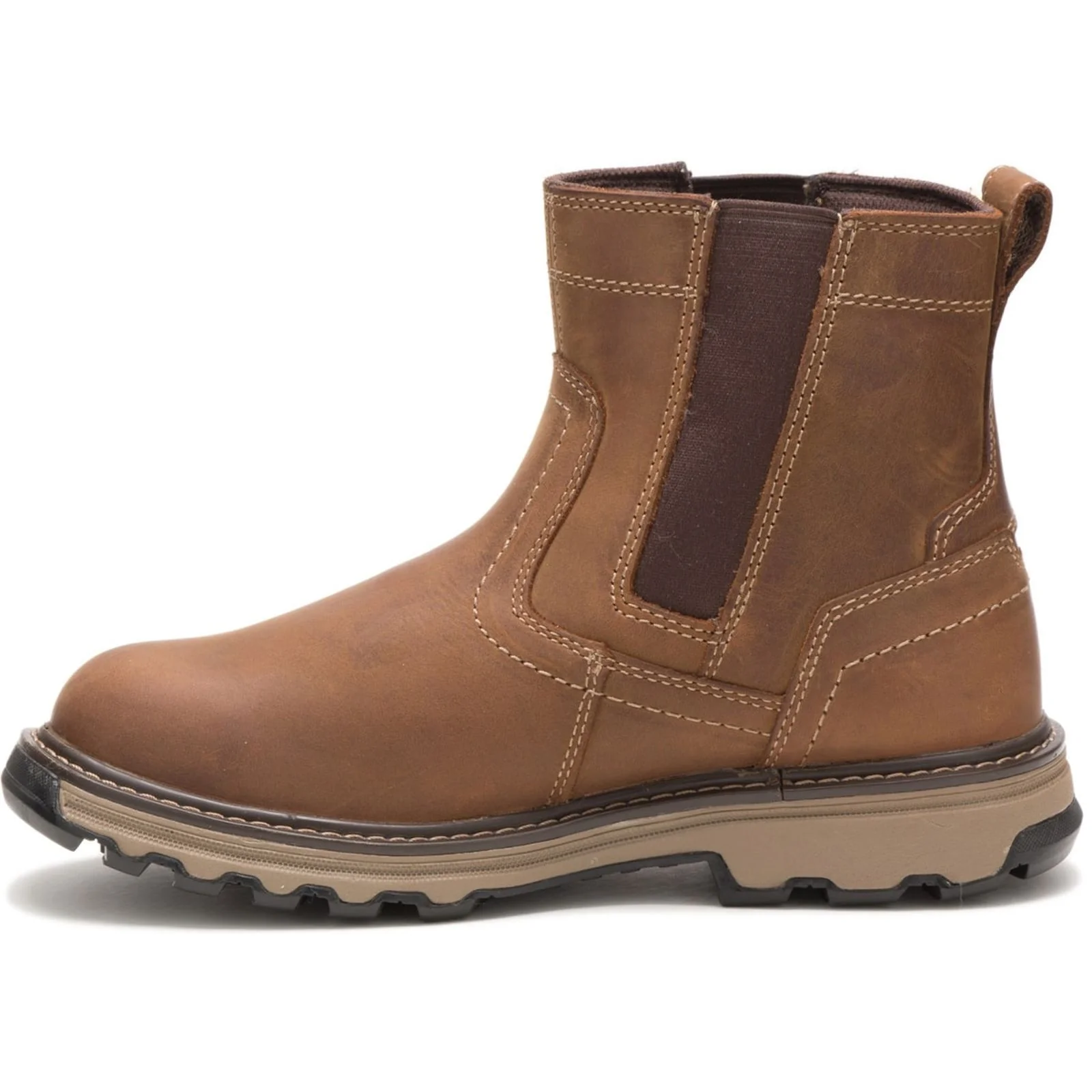 Caterpillar Mens Pelton Safety Boot Dark Beige - Image 2