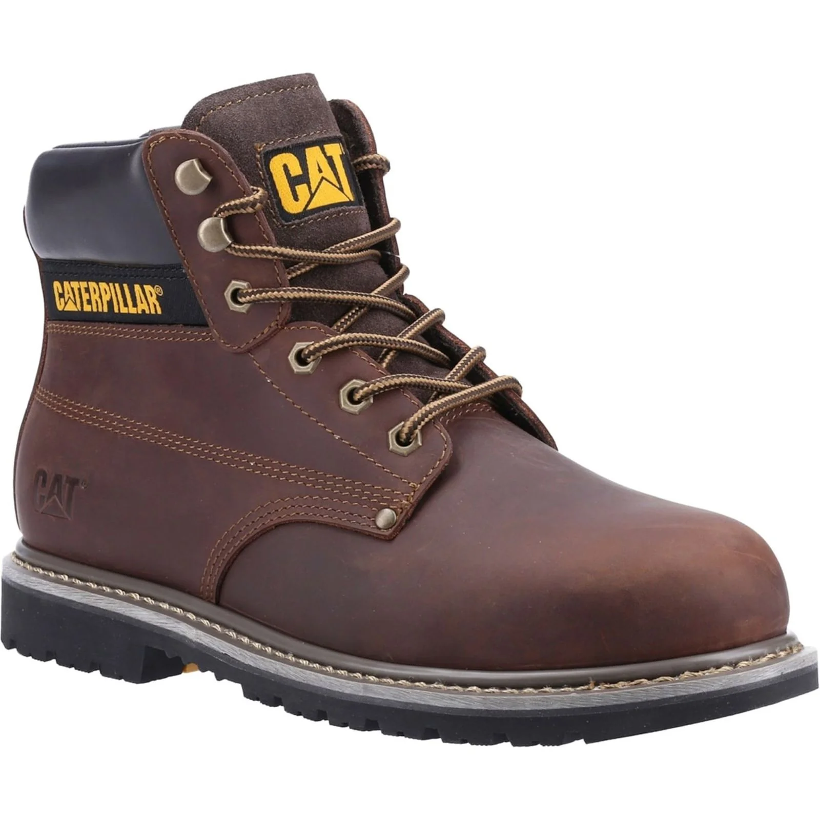 Caterpillar Mens Powerplant GYW Safety Boot Brown - Image 4