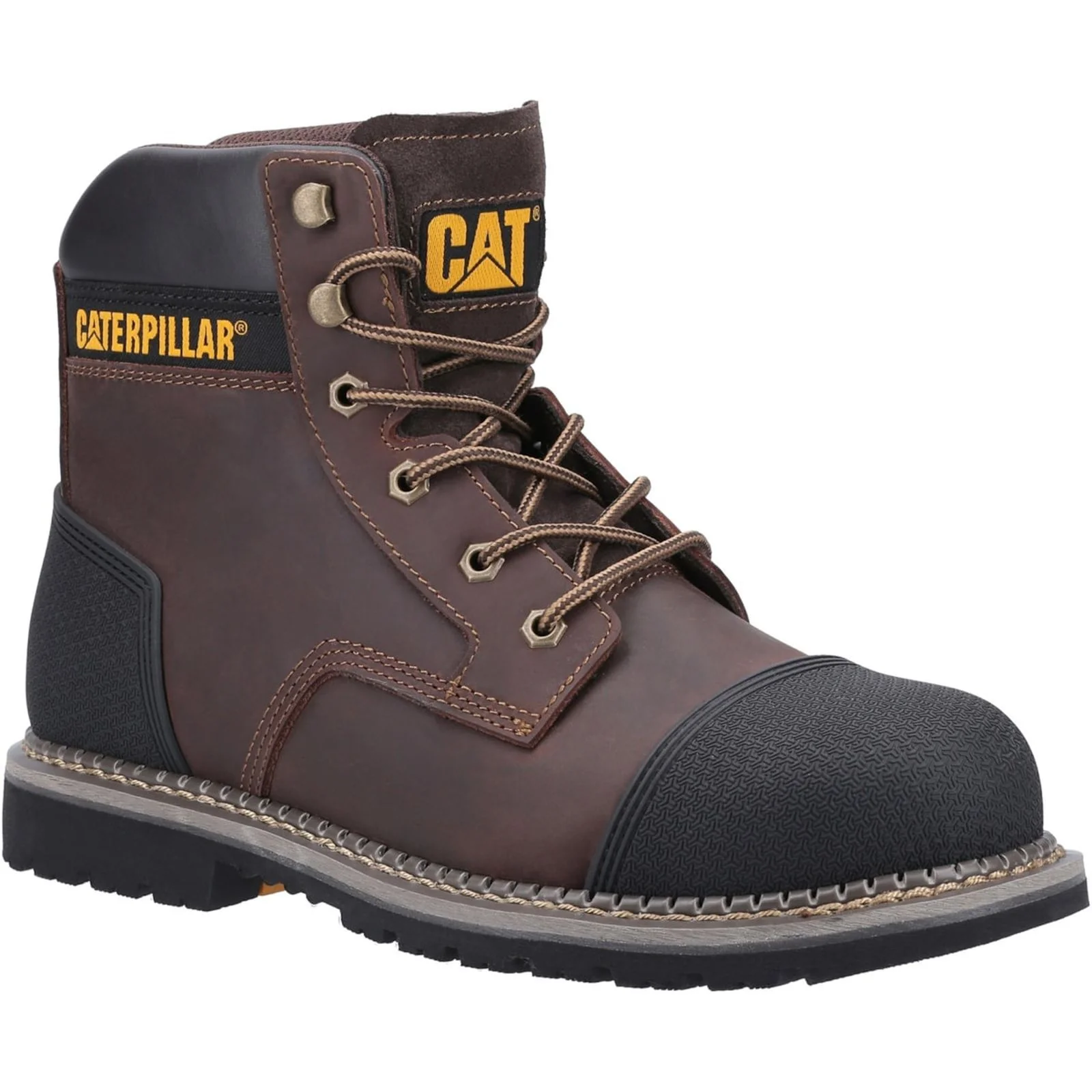 Caterpillar Mens Powerplant S3 Safety Boot Brown - Image 4
