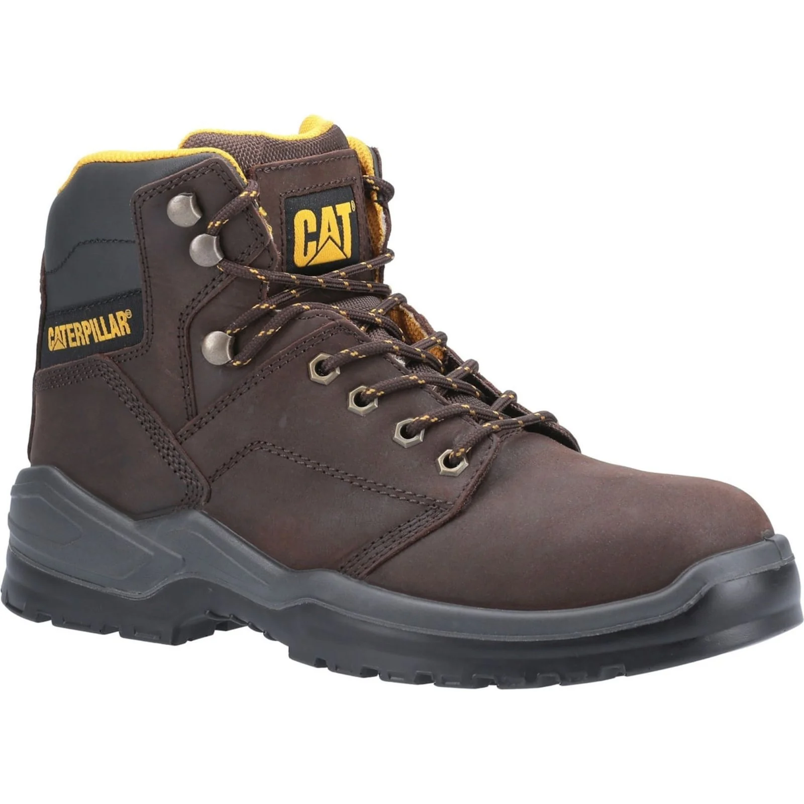 Caterpillar Mens Striver Injected Safety Boot Brown - Image 4
