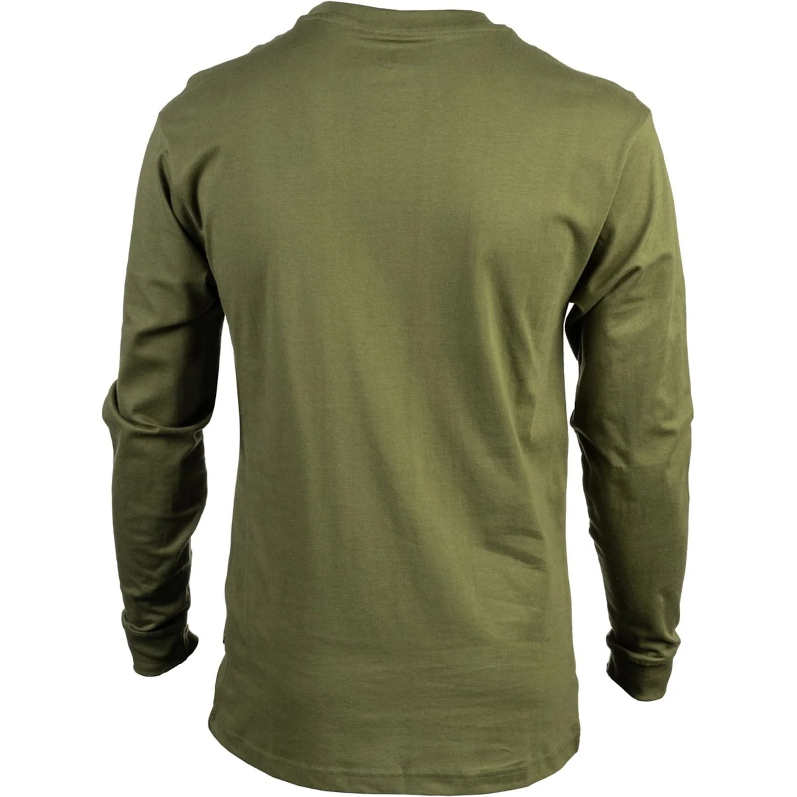 Caterpillar Mens Trademark Banner Long Sleeve T-Shirt Chive - Image 5